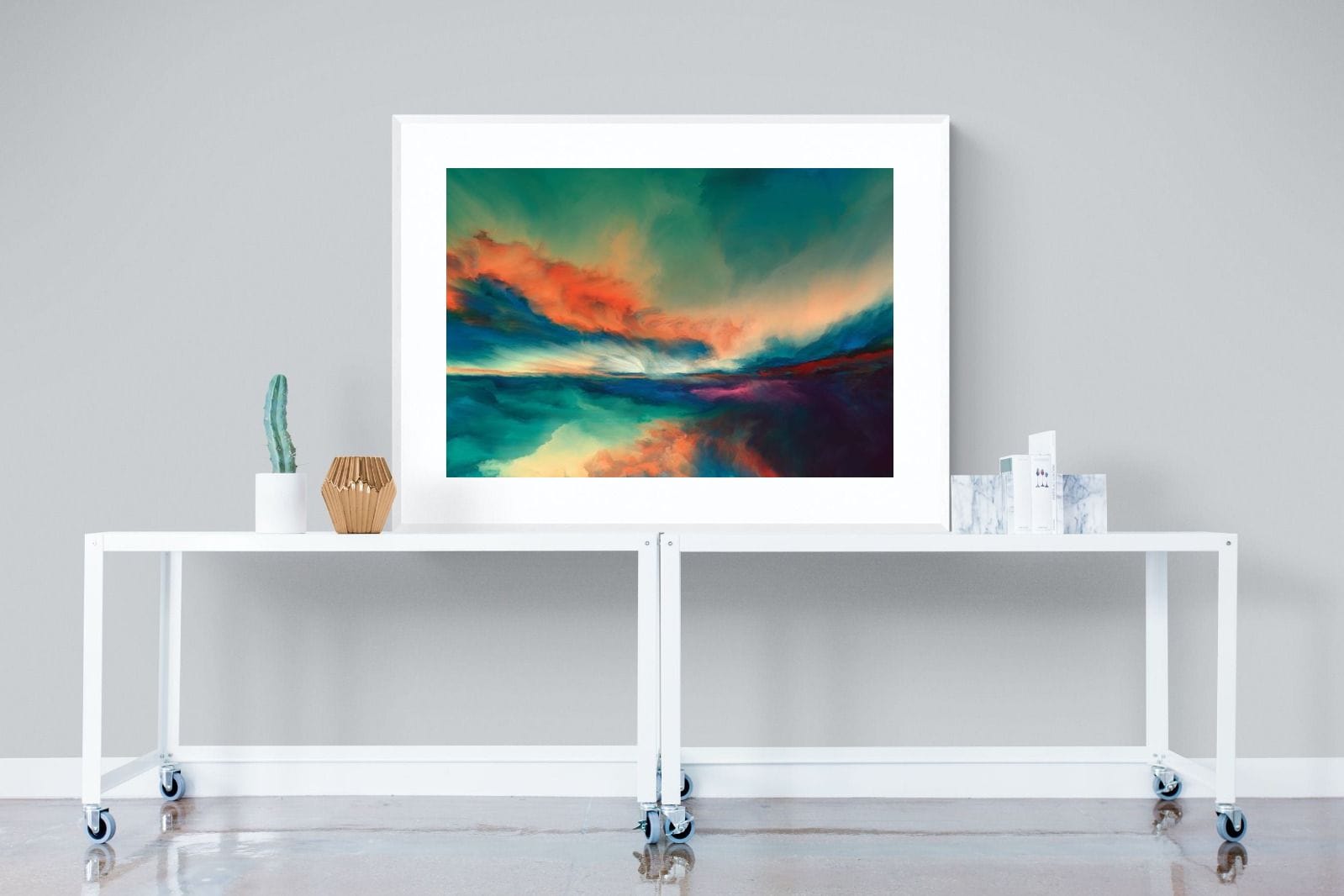 Dawn of Time-Wall_Art-120 x 90cm-Framed Print-White-Pixalot