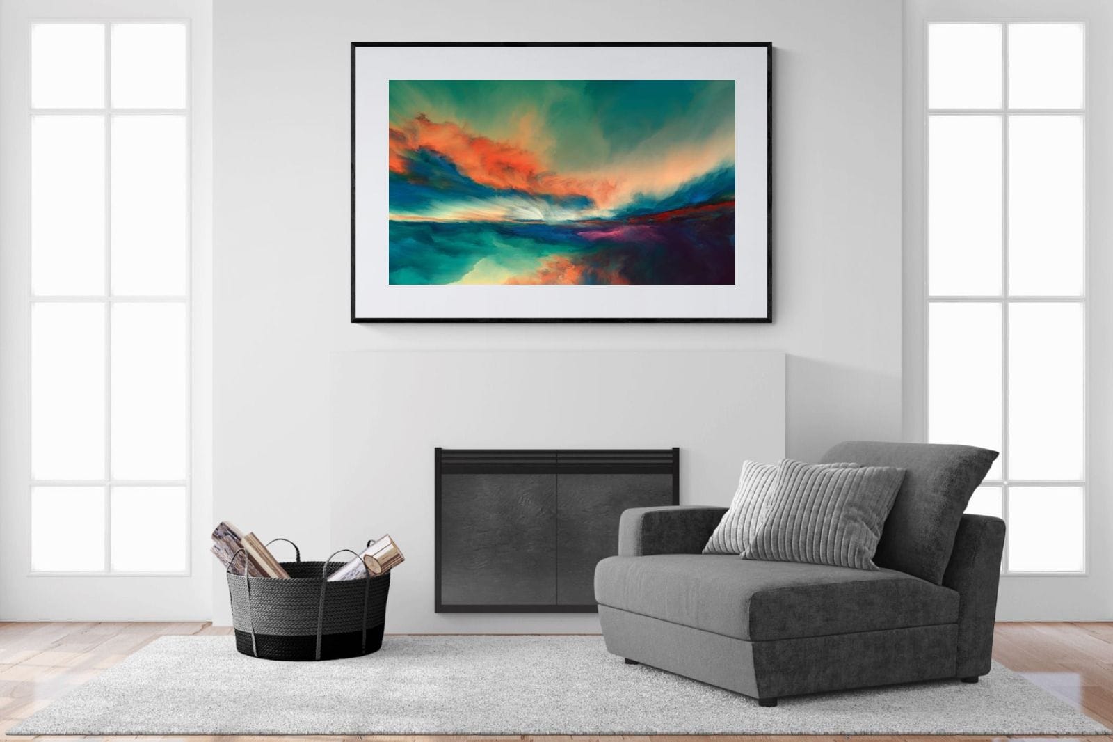 Dawn of Time-Wall_Art-150 x 100cm-Framed Print-Black-Pixalot