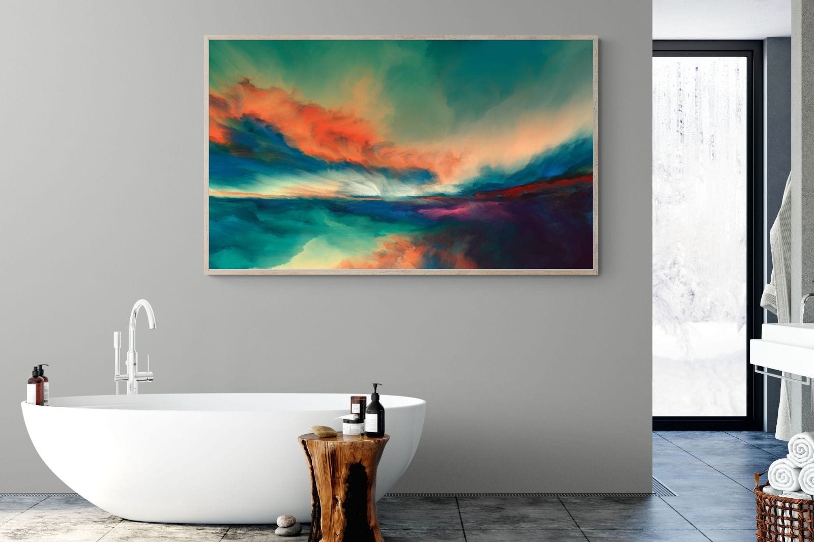 Dawn of Time-Wall_Art-180 x 110cm-Mounted Canvas-Wood-Pixalot