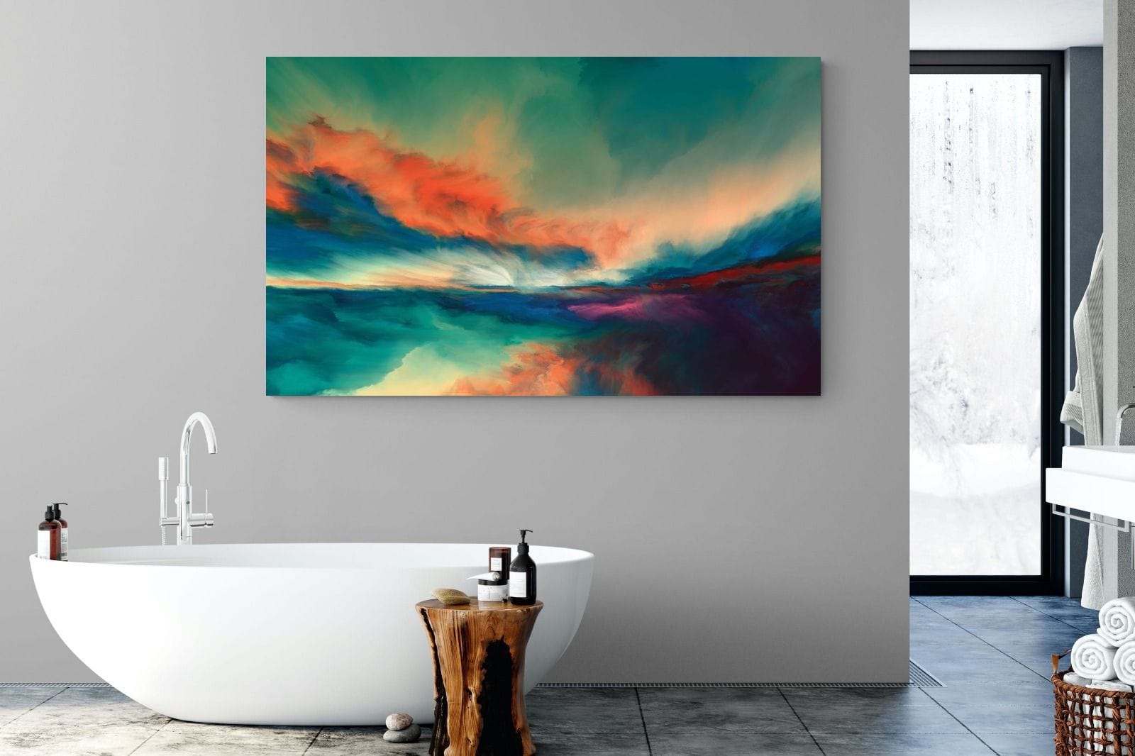 Dawn of Time-Wall_Art-180 x 110cm-Mounted Canvas-No Frame-Pixalot
