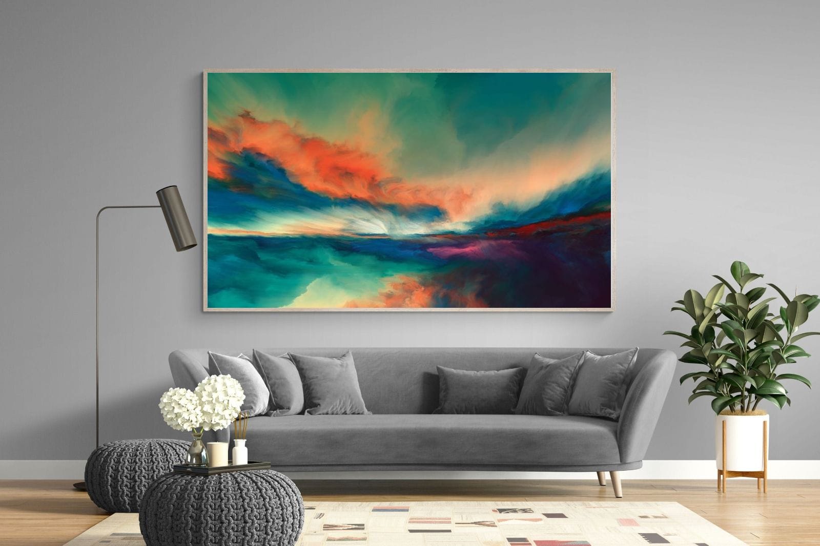 Dawn of Time-Wall_Art-220 x 130cm-Mounted Canvas-Wood-Pixalot