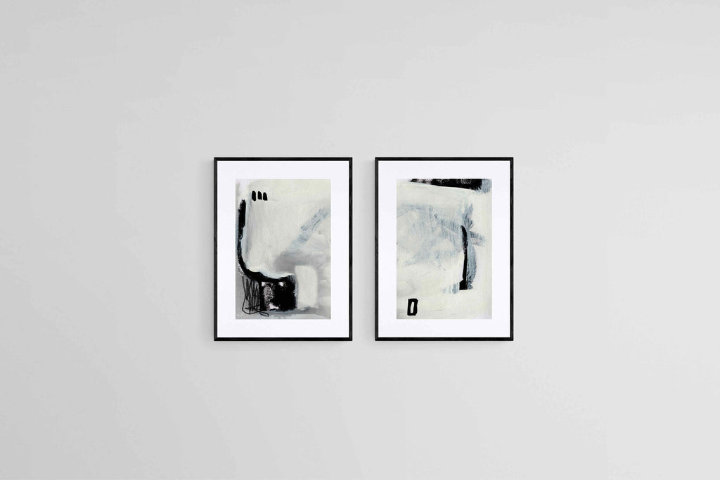 Decoy Set-Wall_Art-45 x 60cm (x2)-Framed Print-Black-Pixalot