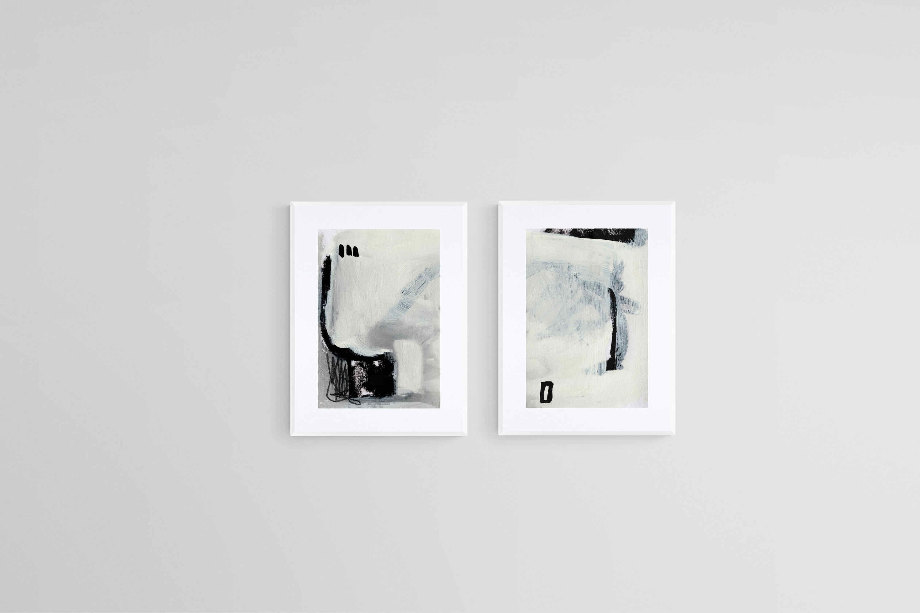 Decoy Set-Wall_Art-45 x 60cm (x2)-Framed Print-White-Pixalot