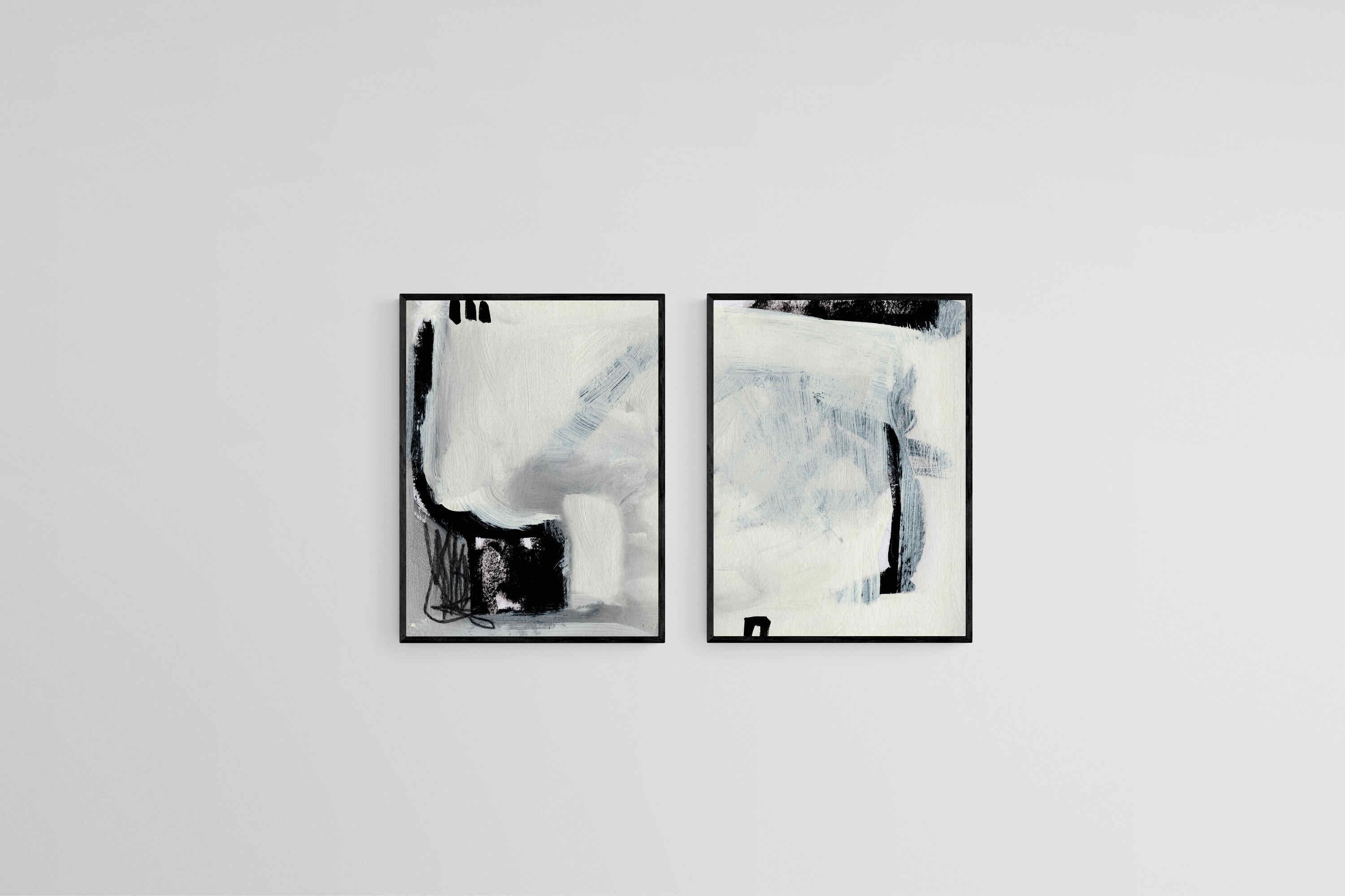 Decoy Set-Wall_Art-45 x 60cm (x2)-Mounted Canvas-Black-Pixalot