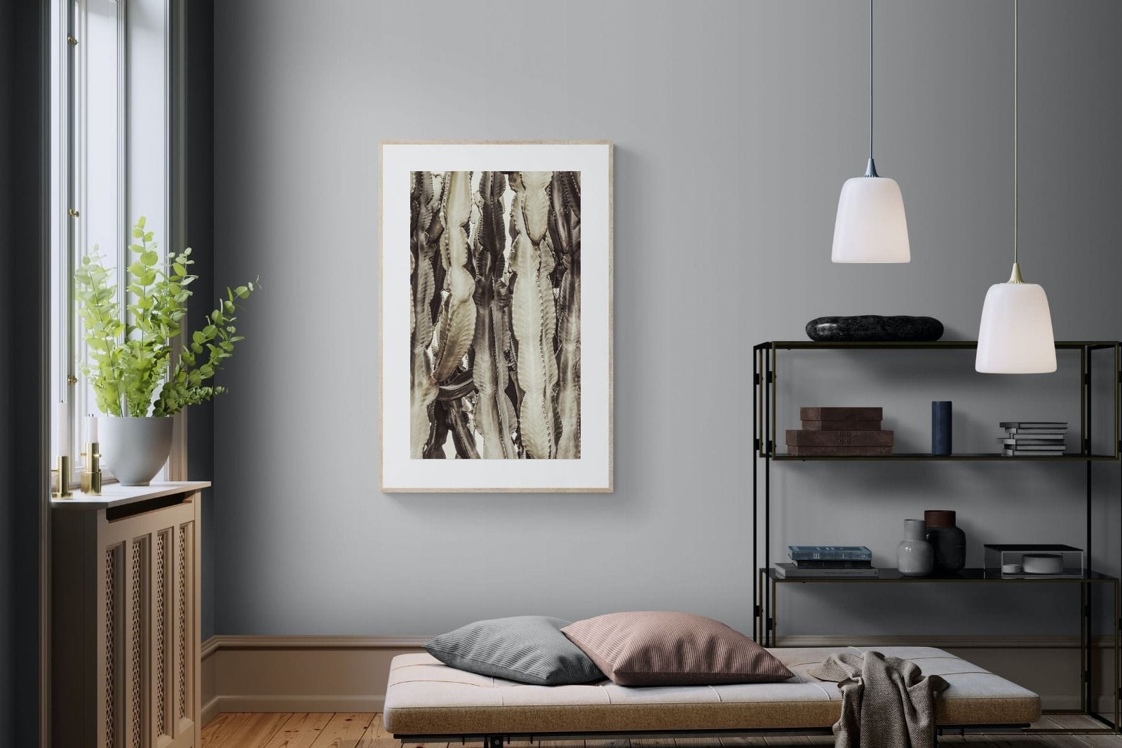 Desert Foliage-Wall_Art-100 x 150cm-Framed Print-Wood-Pixalot