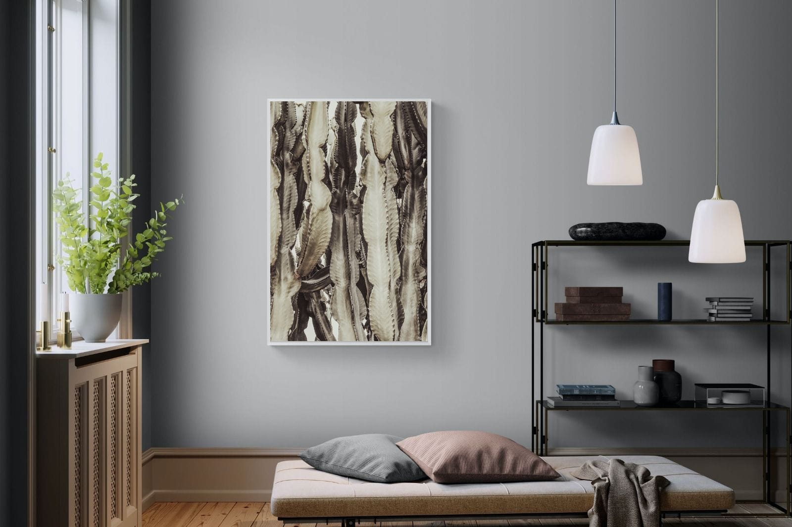 Desert Foliage-Wall_Art-100 x 150cm-Mounted Canvas-White-Pixalot