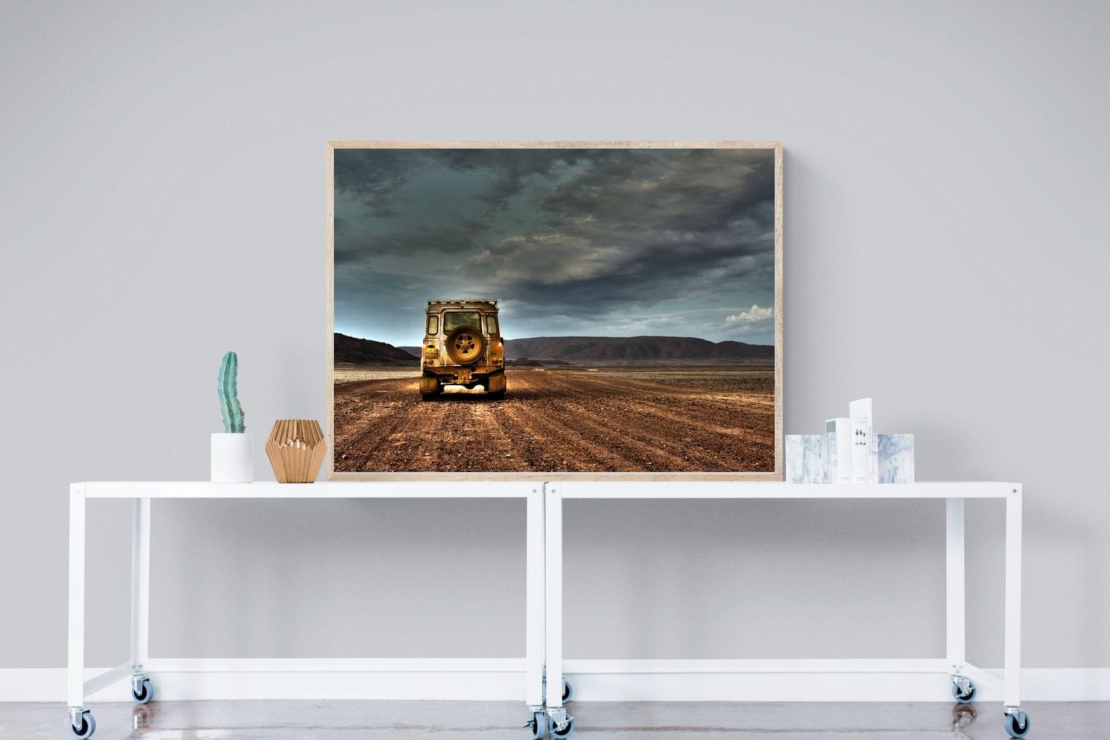 Desert Road Defender-Wall_Art-120 x 90cm-Mounted Canvas-Wood-Pixalot
