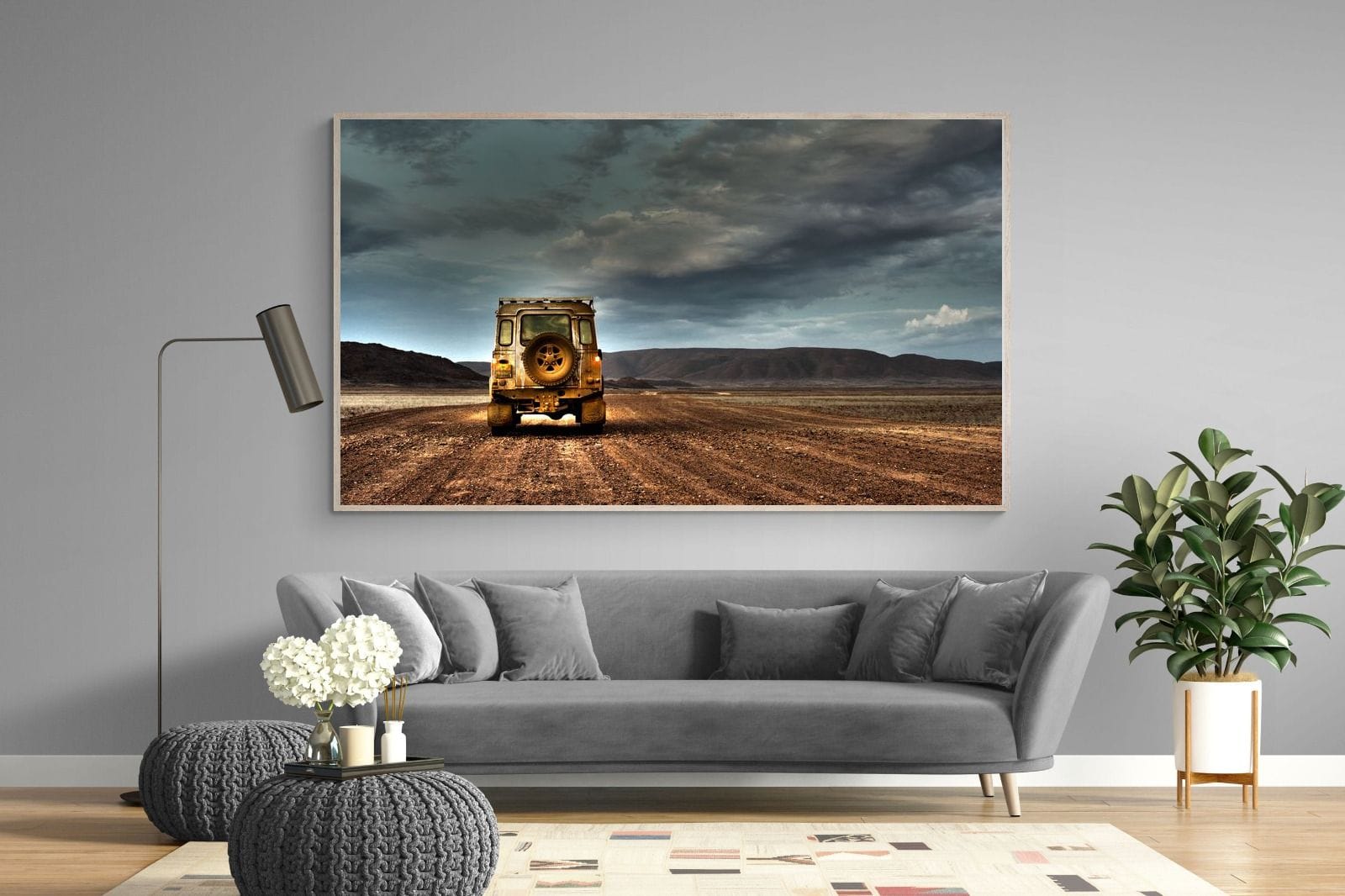 Desert Road Defender-Wall_Art-220 x 130cm-Mounted Canvas-Wood-Pixalot