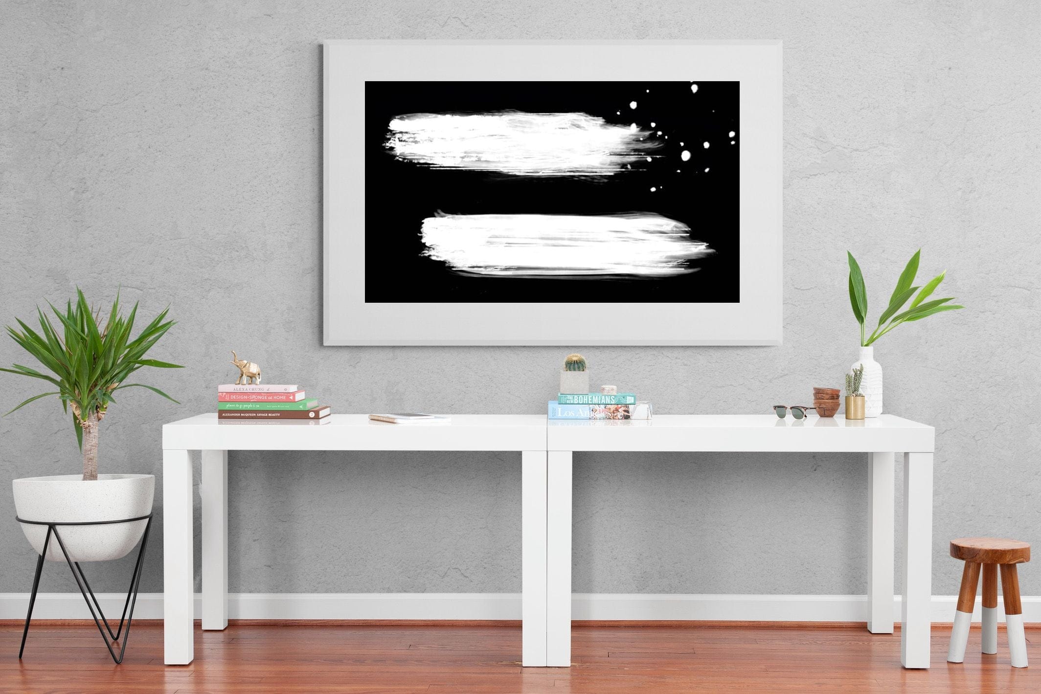 Double-Wall_Art-150 x 100cm-Framed Print-White-Pixalot