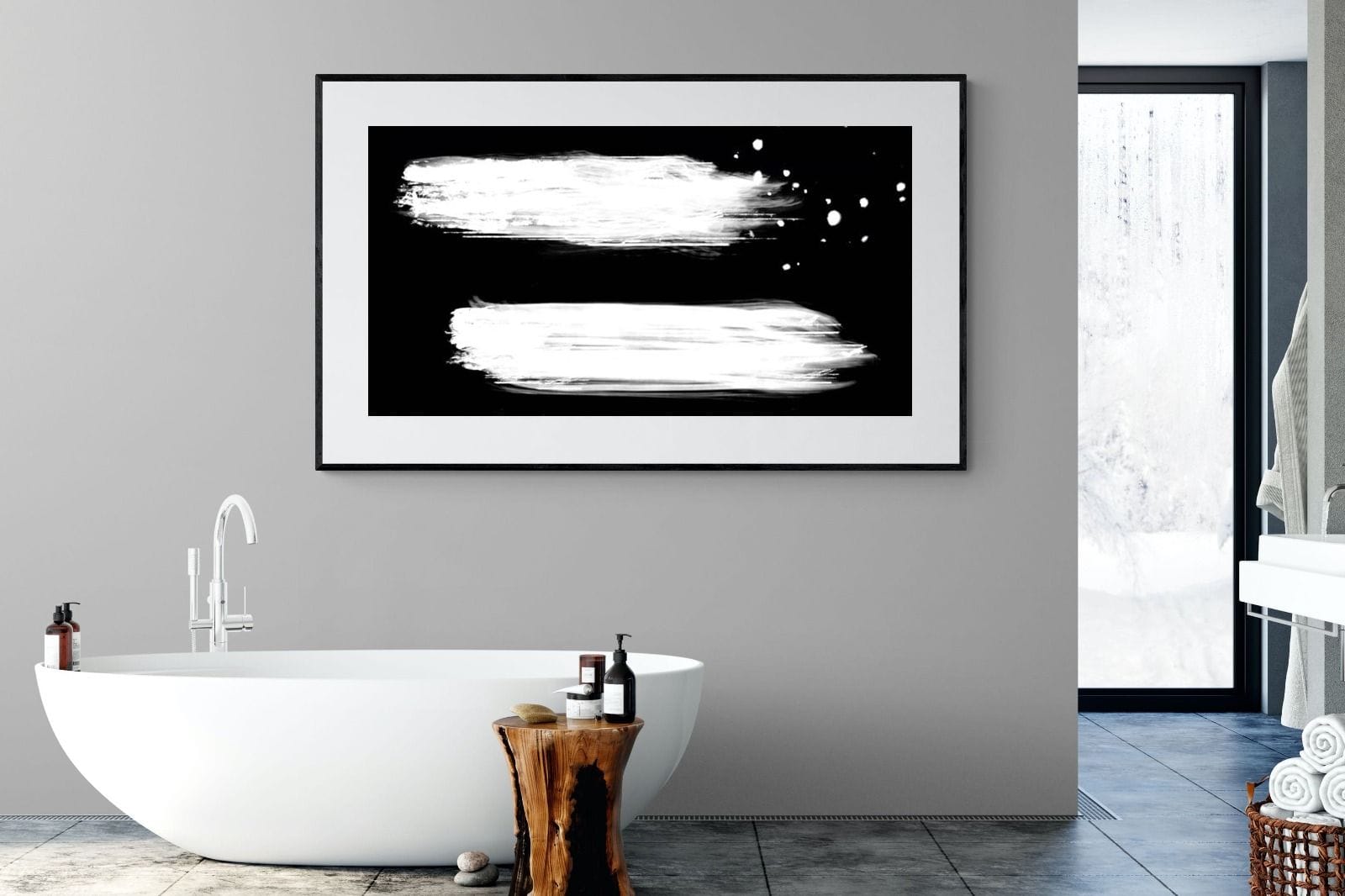 Double-Wall_Art-180 x 110cm-Framed Print-Black-Pixalot