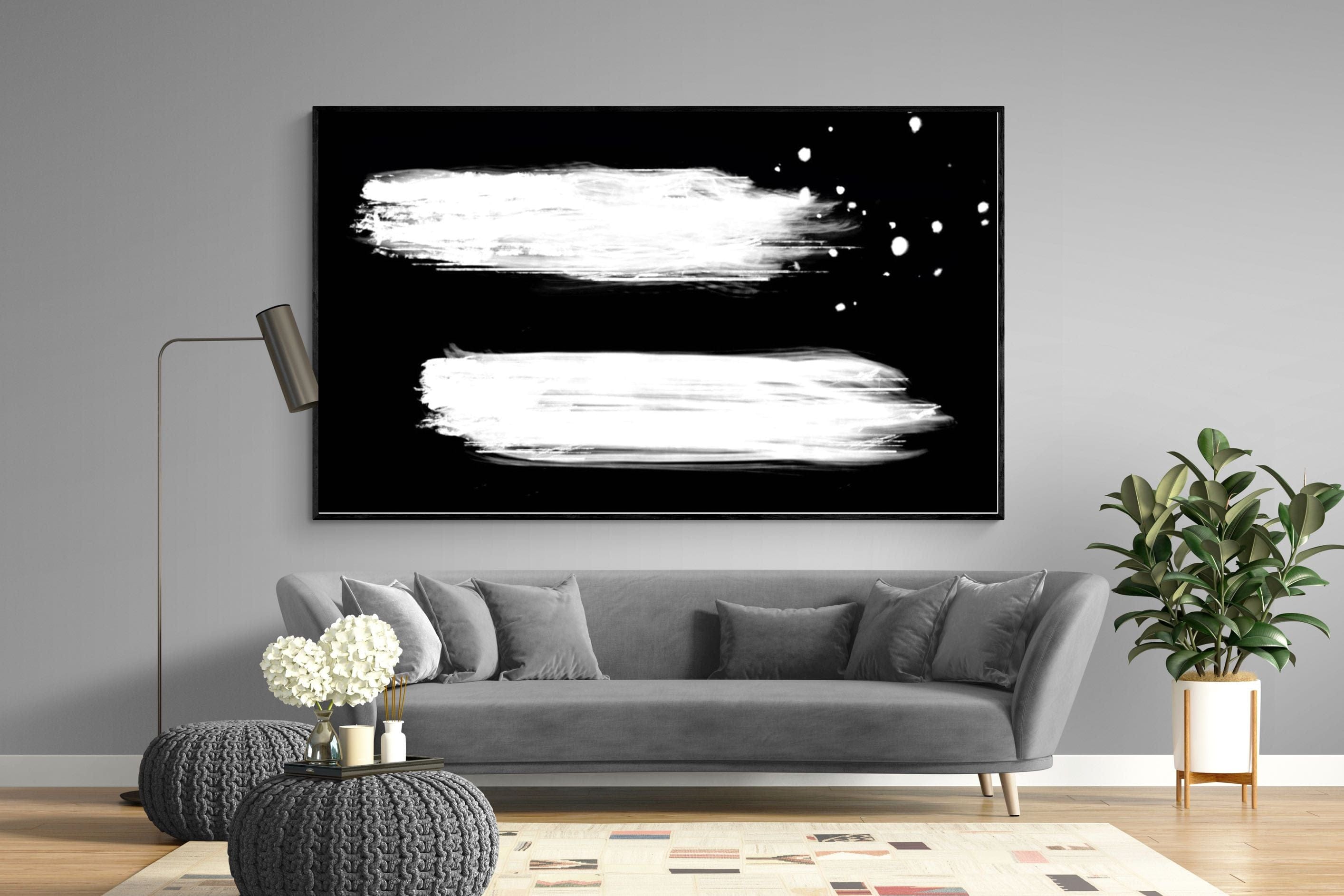 Double-Wall_Art-220 x 130cm-Mounted Canvas-Black-Pixalot