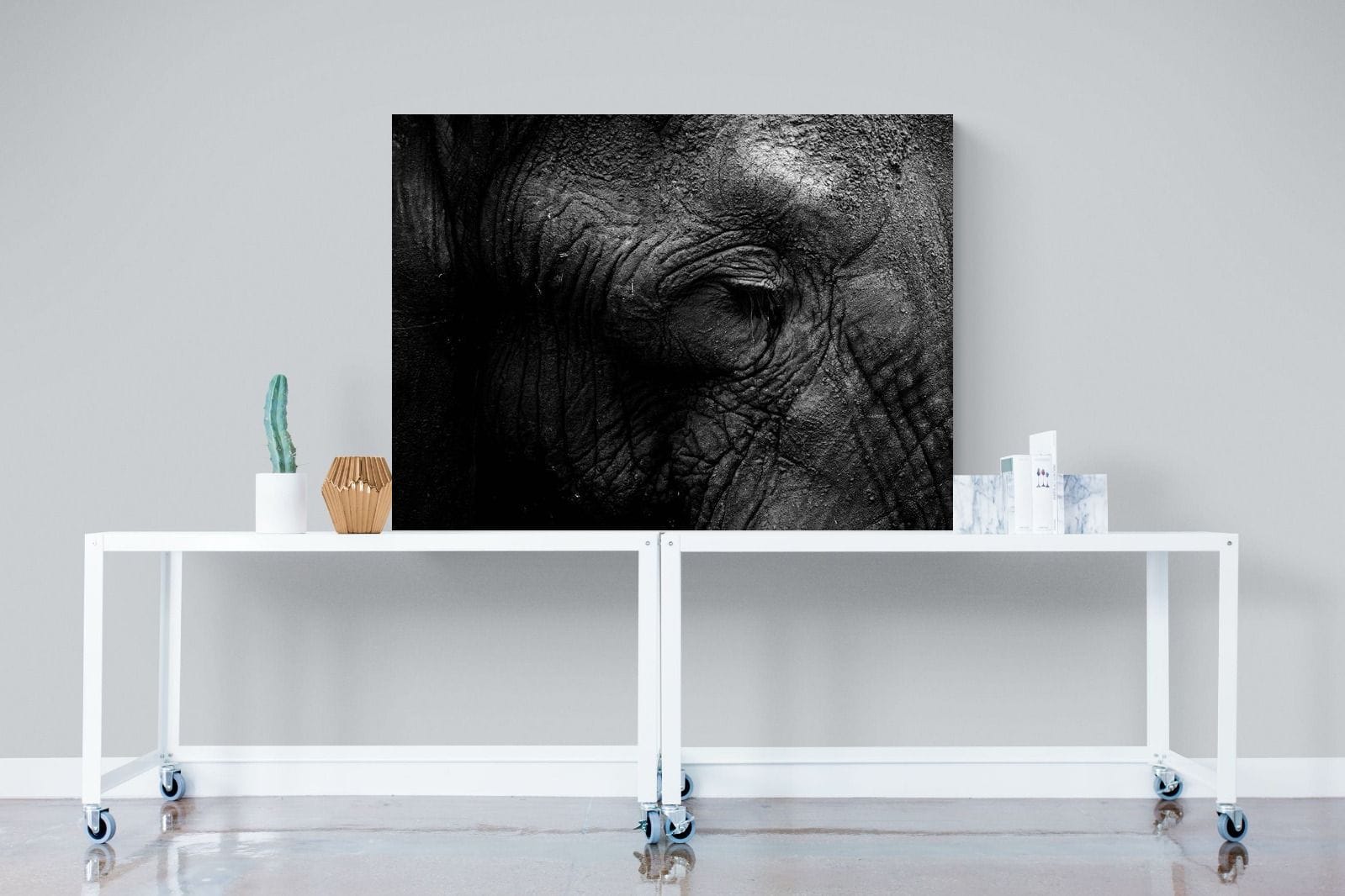 Elephant Skin-Wall_Art-120 x 90cm-Mounted Canvas-No Frame-Pixalot
