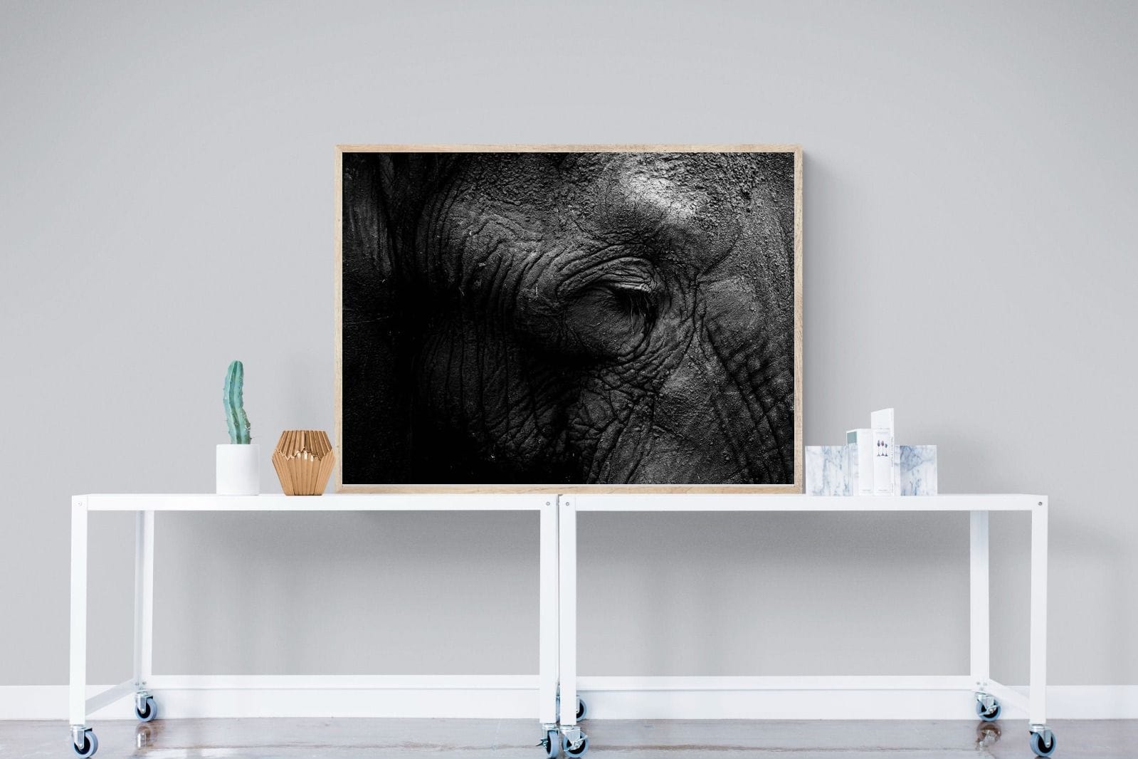Elephant Skin-Wall_Art-120 x 90cm-Mounted Canvas-Wood-Pixalot