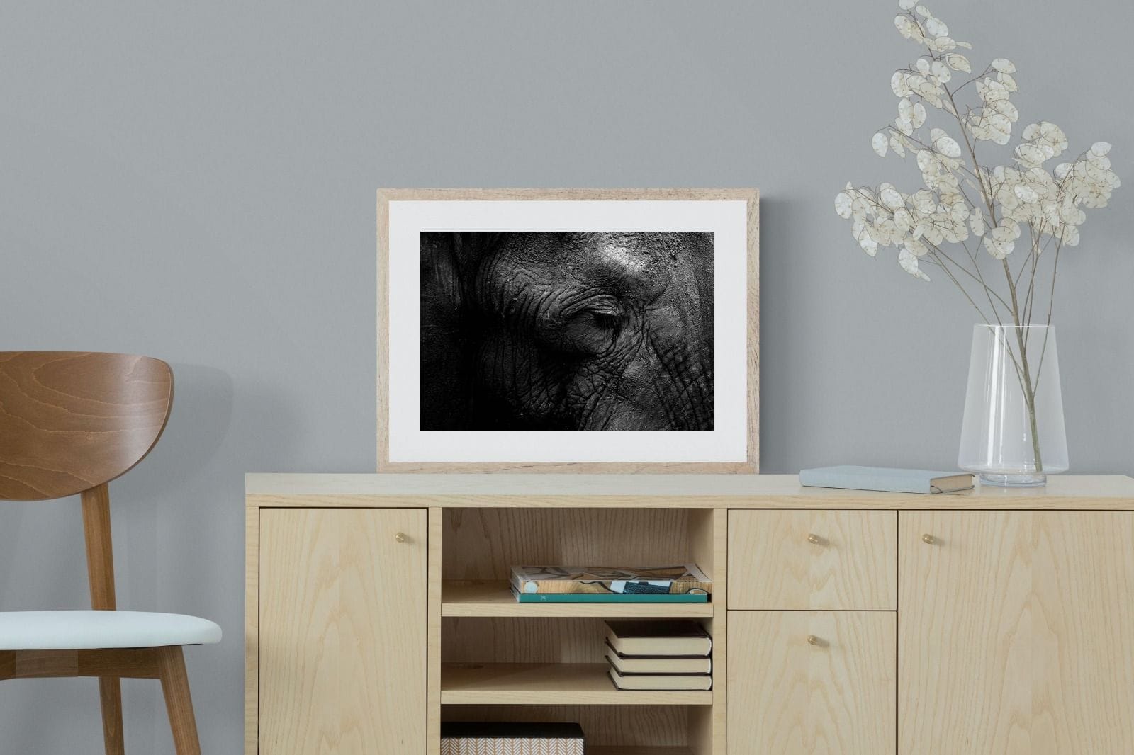 Elephant Skin-Wall_Art-60 x 45cm-Framed Print-Wood-Pixalot