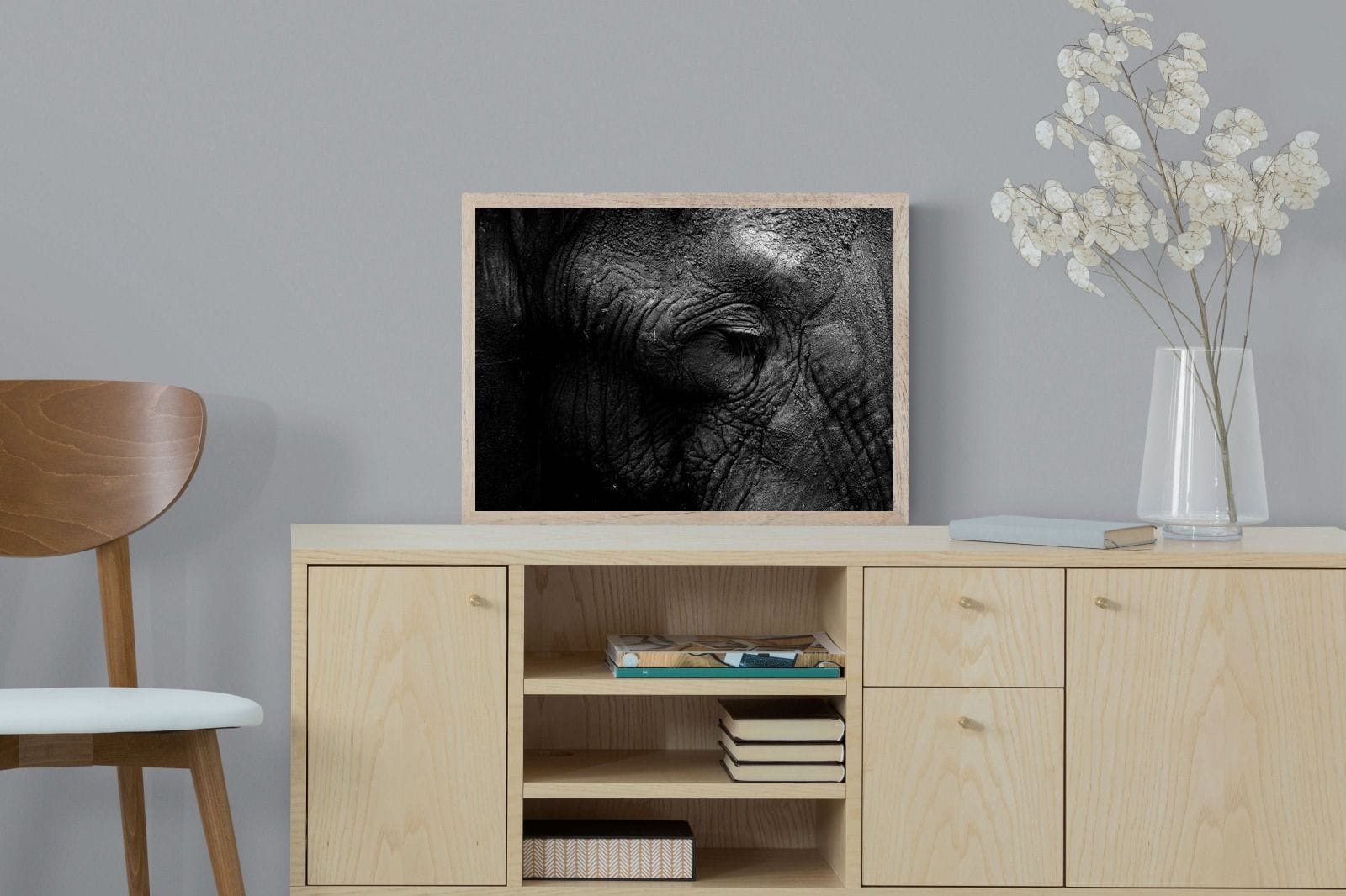 Elephant Skin-Wall_Art-60 x 45cm-Mounted Canvas-Wood-Pixalot
