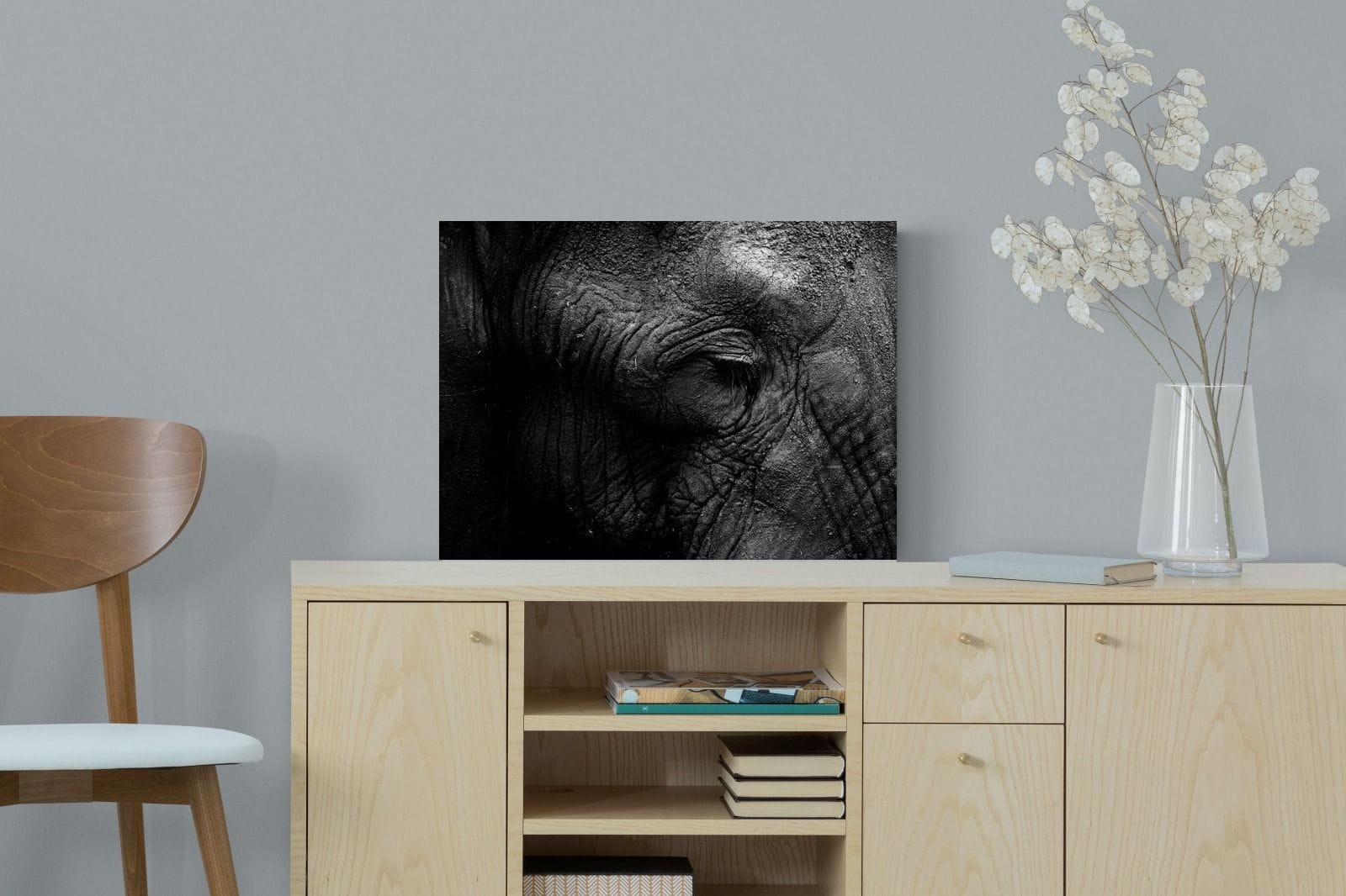 Elephant Skin-Wall_Art-60 x 45cm-Mounted Canvas-No Frame-Pixalot