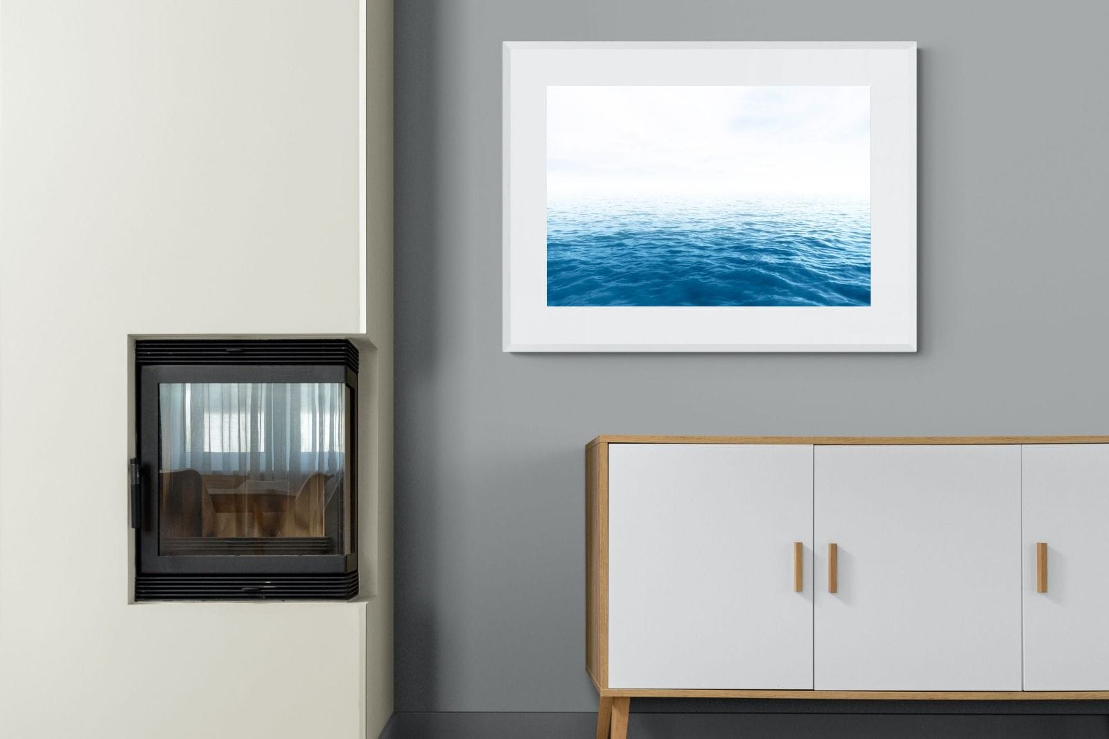Endless Ocean-Wall_Art-100 x 75cm-Framed Print-White-Pixalot
