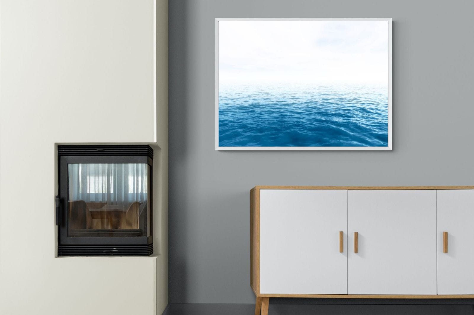 Endless Ocean-Wall_Art-100 x 75cm-Mounted Canvas-White-Pixalot