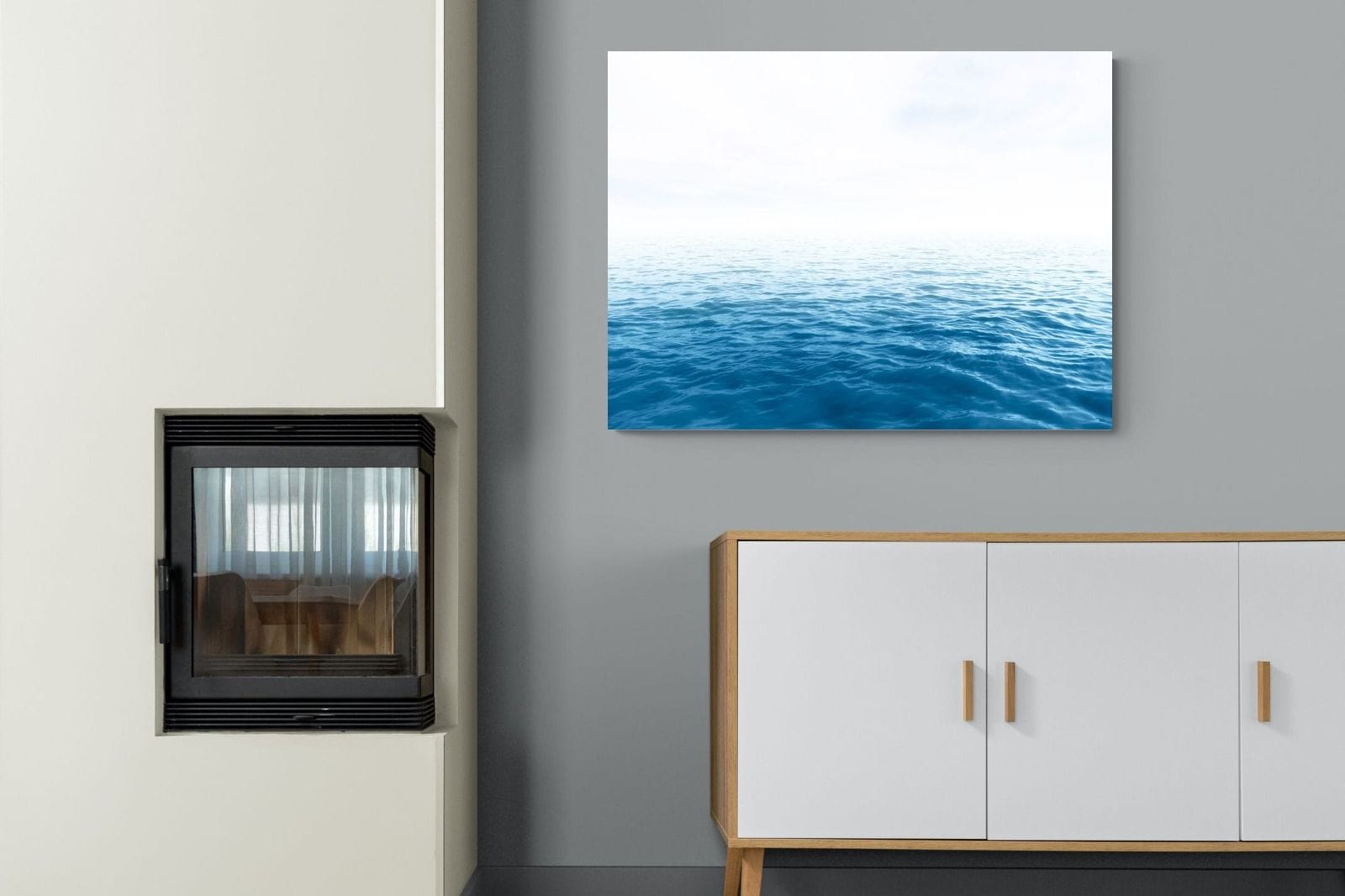 Endless Ocean-Wall_Art-100 x 75cm-Mounted Canvas-No Frame-Pixalot