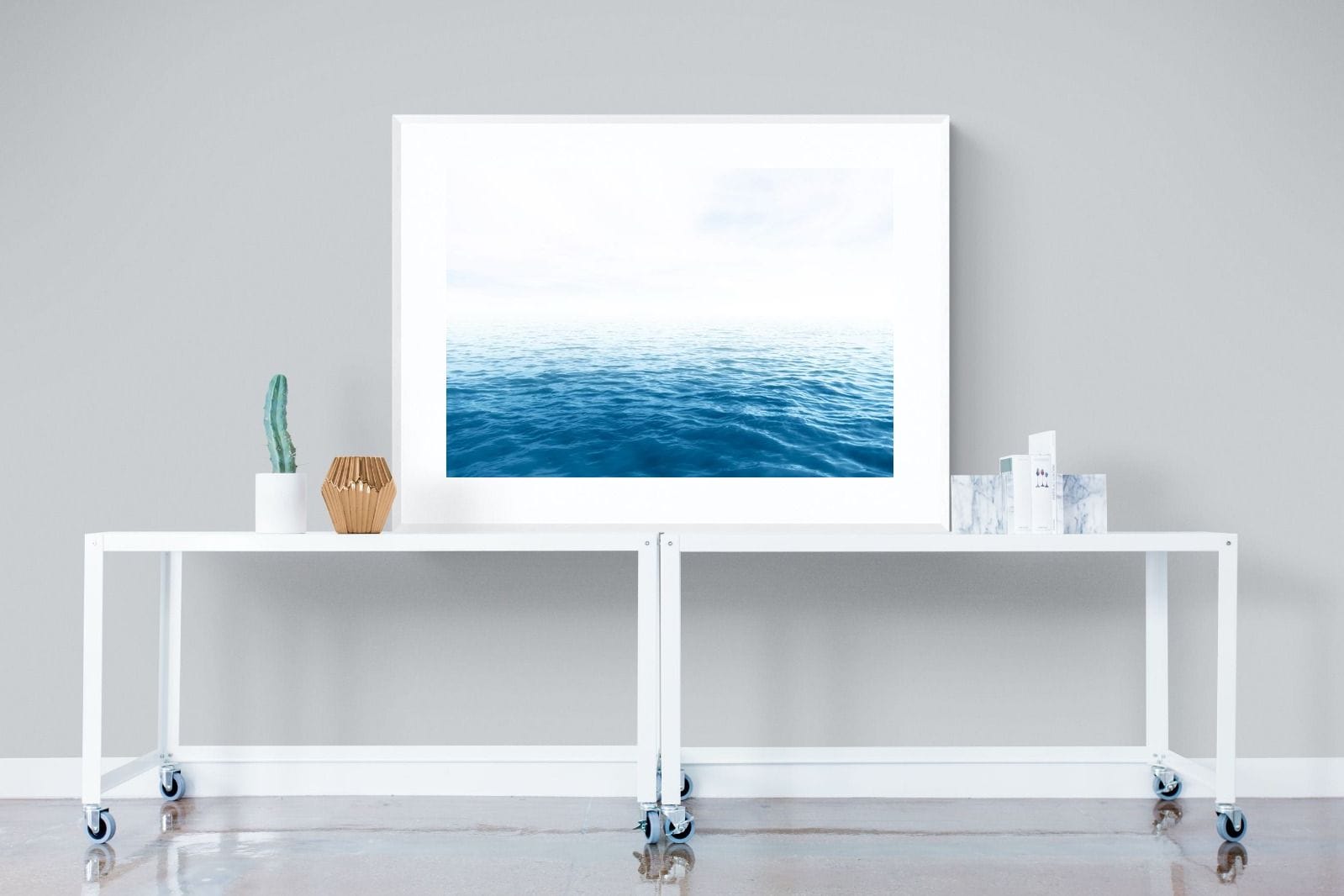 Endless Ocean-Wall_Art-120 x 90cm-Framed Print-White-Pixalot