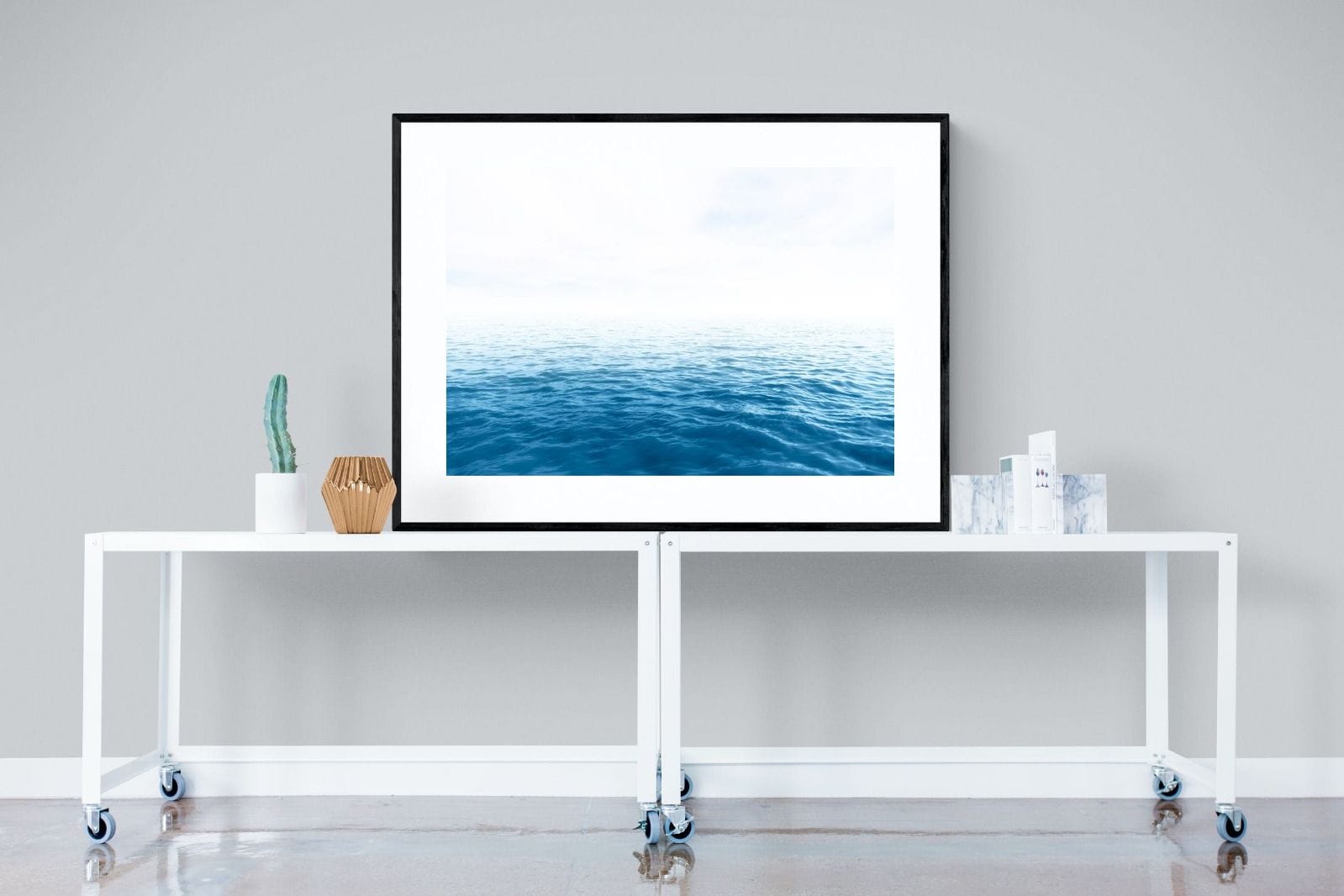 Endless Ocean-Wall_Art-120 x 90cm-Framed Print-Black-Pixalot