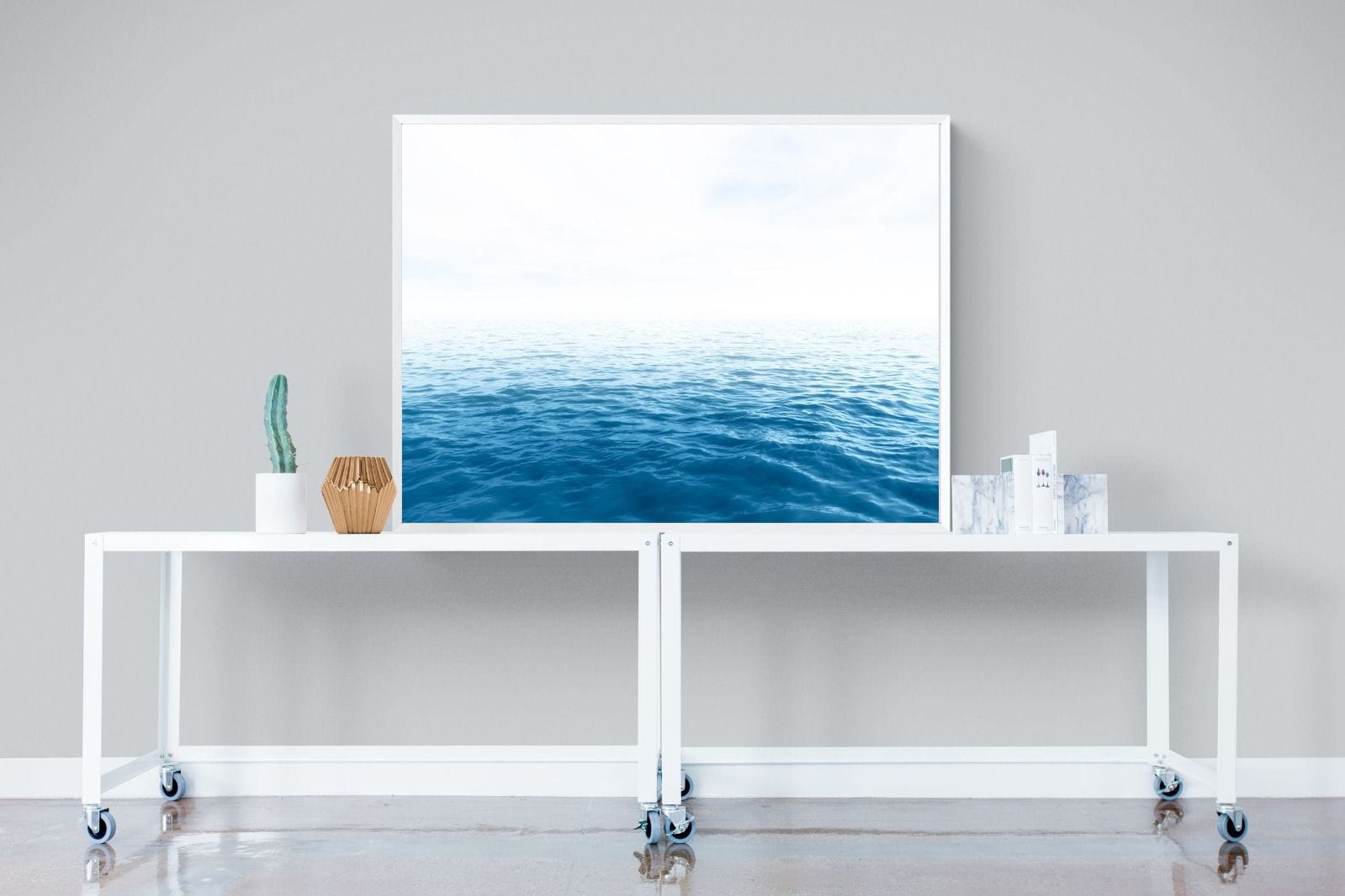 Endless Ocean-Wall_Art-120 x 90cm-Mounted Canvas-White-Pixalot