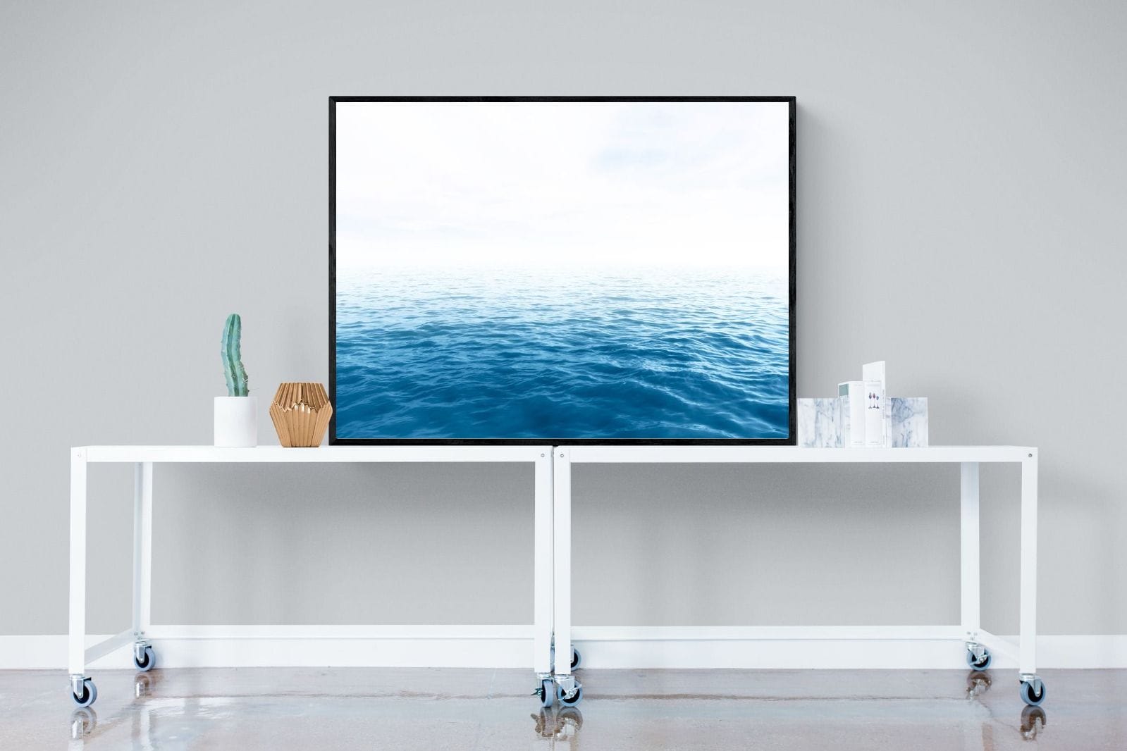 Endless Ocean-Wall_Art-120 x 90cm-Mounted Canvas-Black-Pixalot