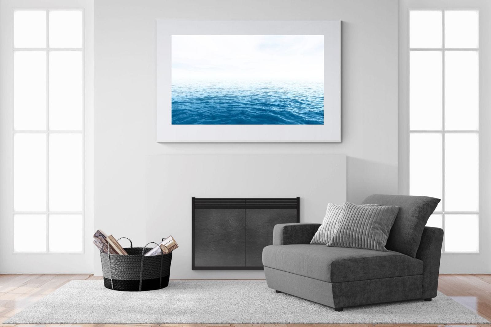 Endless Ocean-Wall_Art-150 x 100cm-Framed Print-White-Pixalot