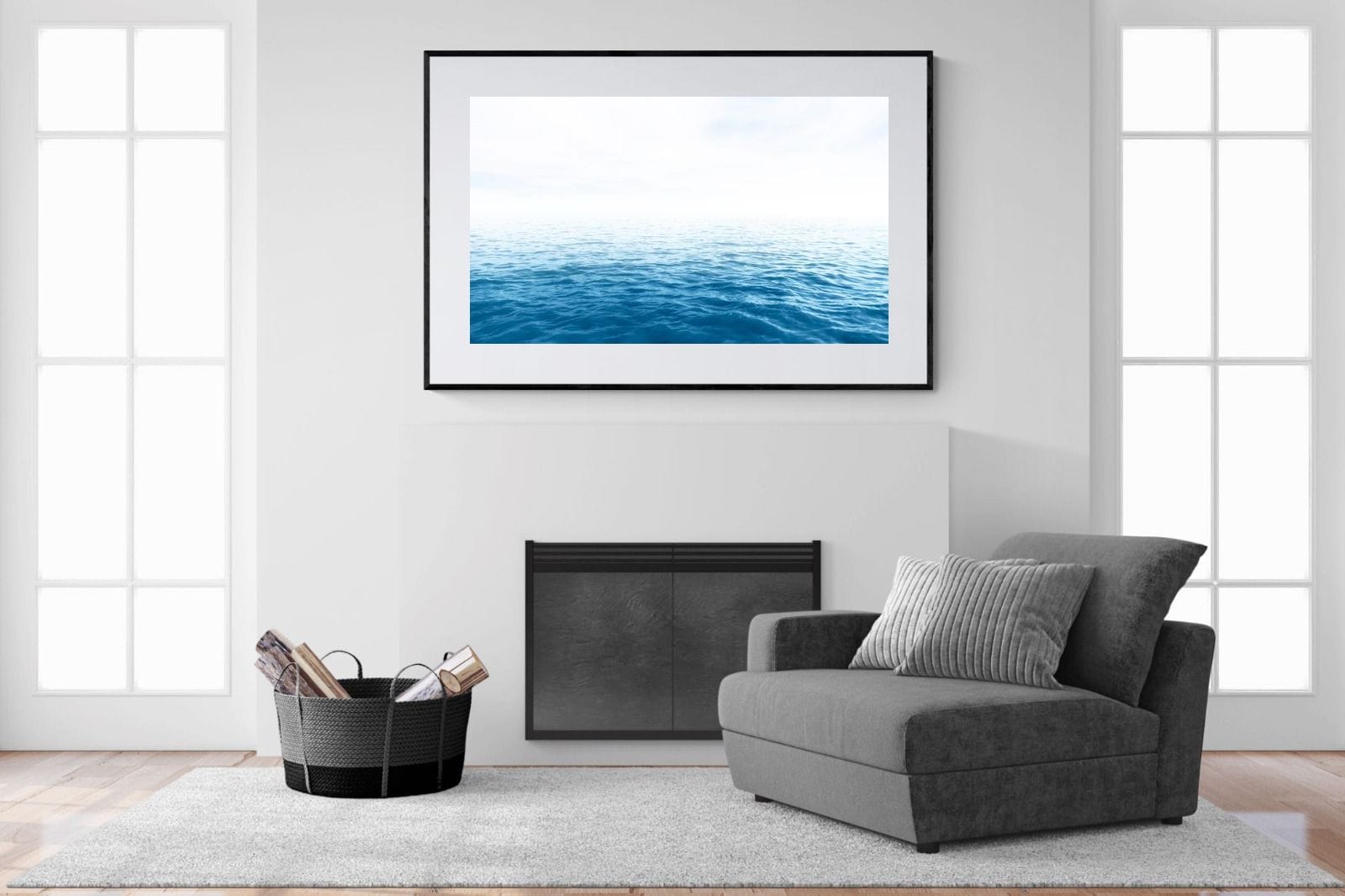 Endless Ocean-Wall_Art-150 x 100cm-Framed Print-Black-Pixalot