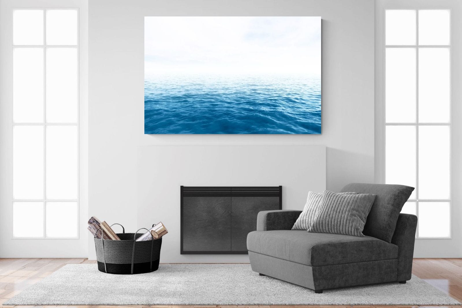Endless Ocean-Wall_Art-150 x 100cm-Mounted Canvas-No Frame-Pixalot