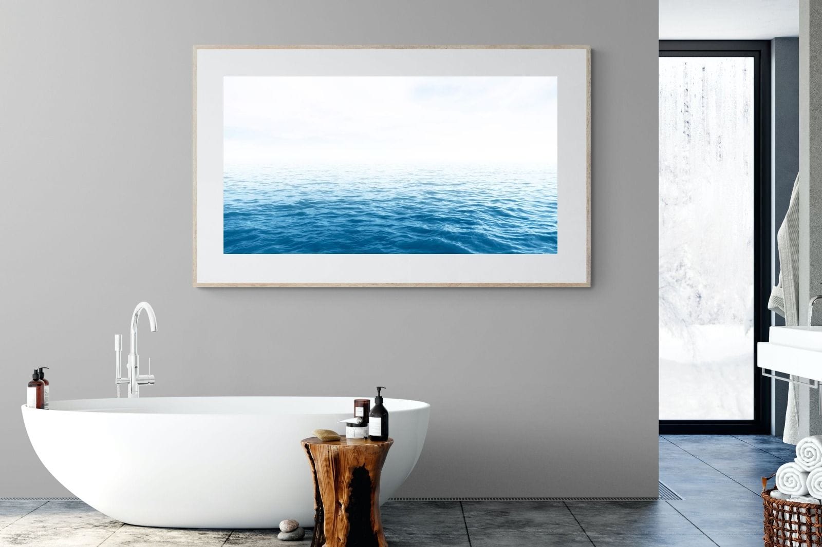 Endless Ocean-Wall_Art-180 x 110cm-Framed Print-Wood-Pixalot