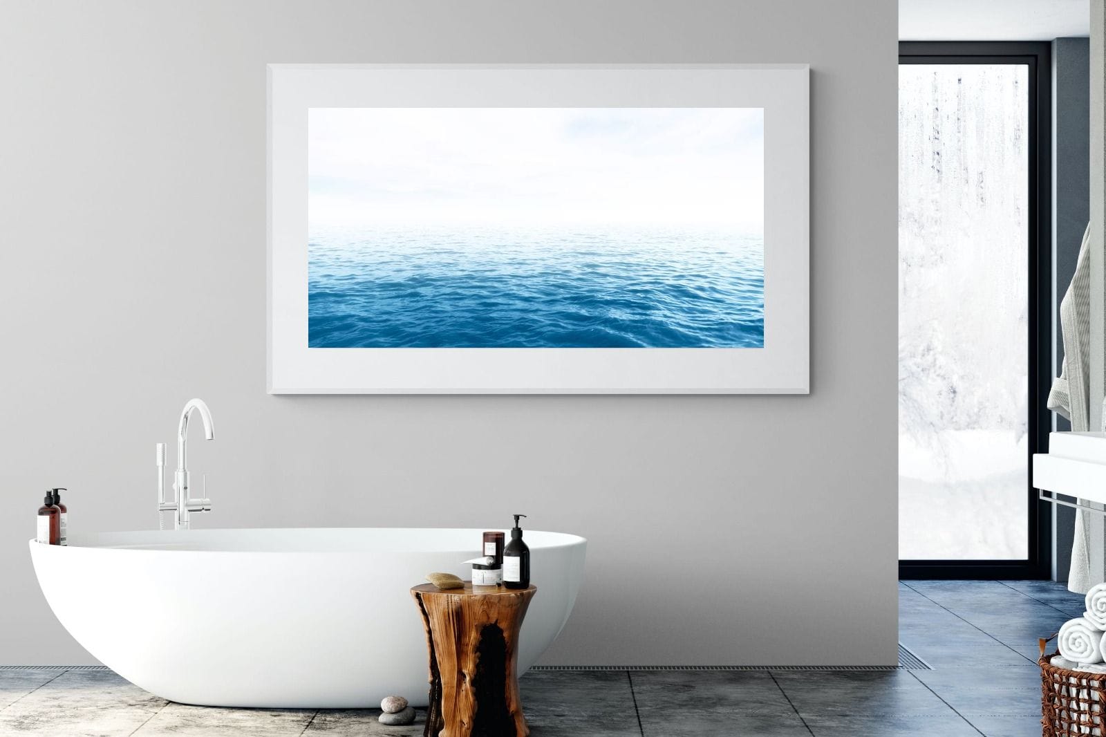 Endless Ocean-Wall_Art-180 x 110cm-Framed Print-White-Pixalot