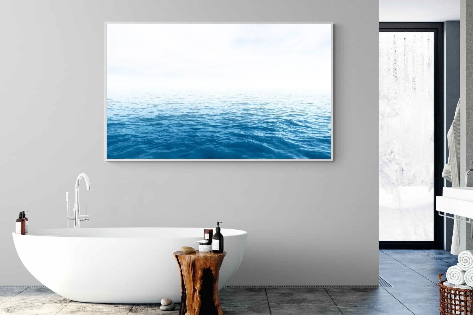 Endless Ocean-Wall_Art-180 x 110cm-Mounted Canvas-White-Pixalot
