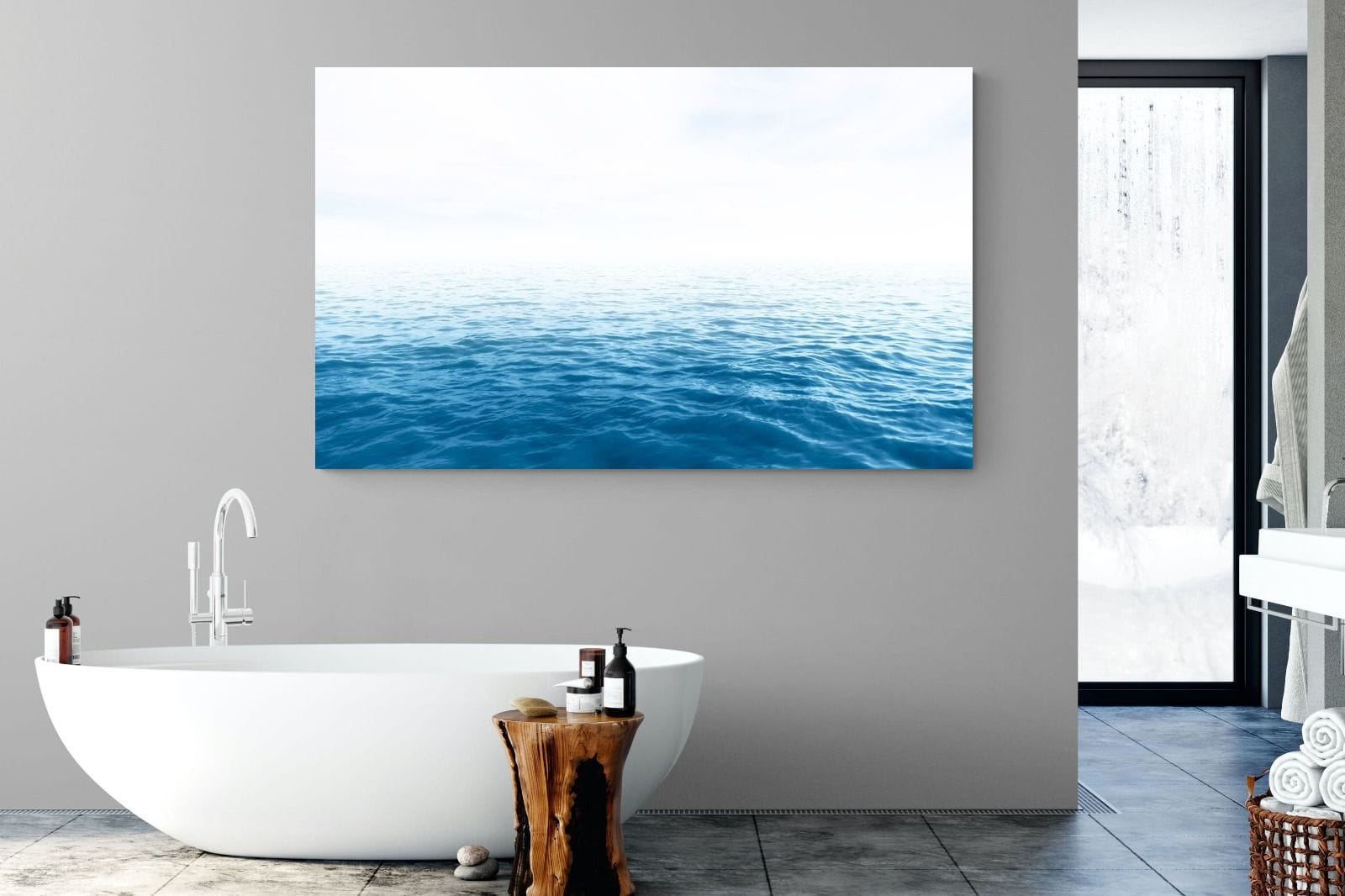 Endless Ocean-Wall_Art-180 x 110cm-Mounted Canvas-No Frame-Pixalot