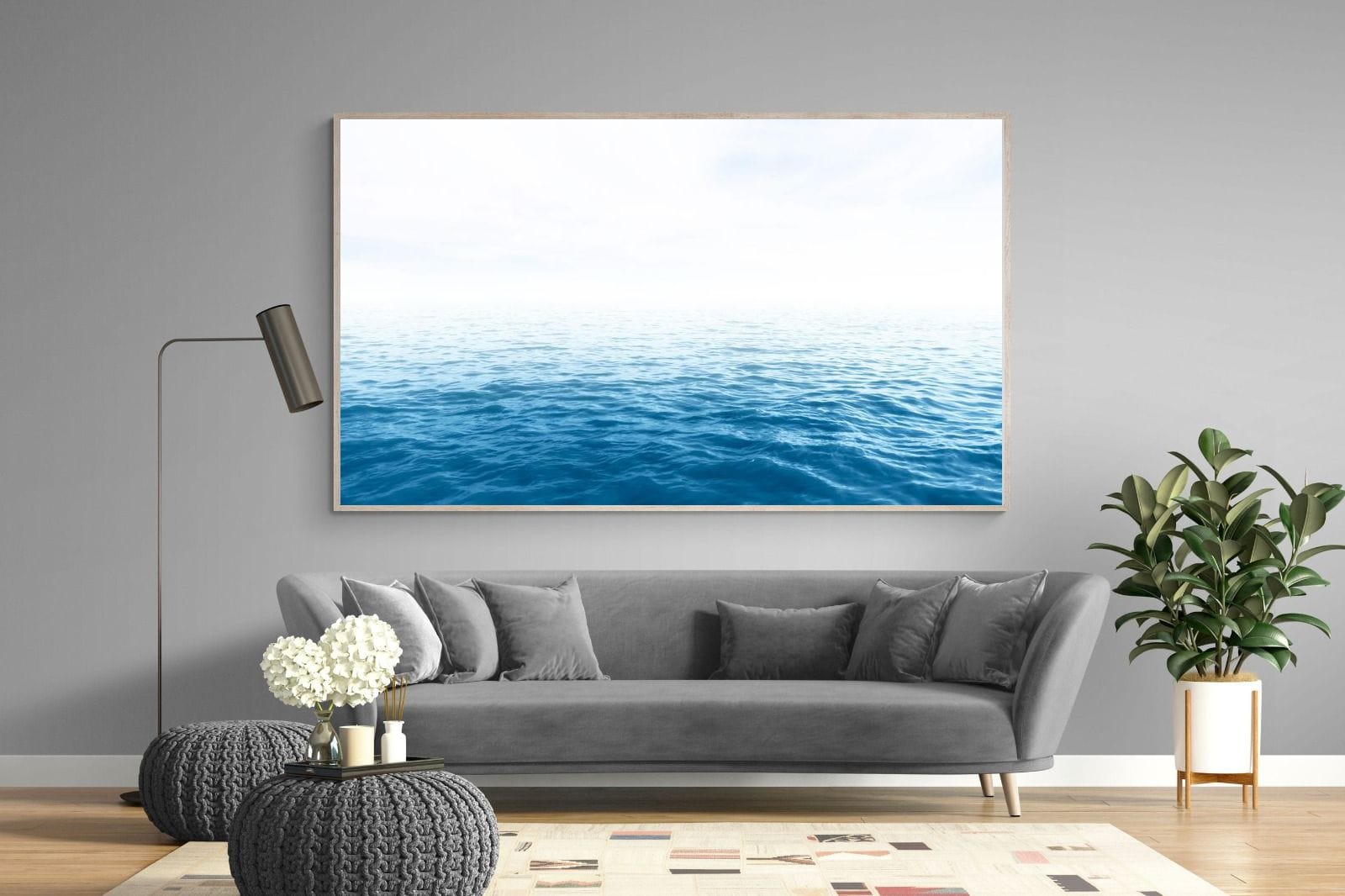 Endless Ocean-Wall_Art-220 x 130cm-Mounted Canvas-Wood-Pixalot