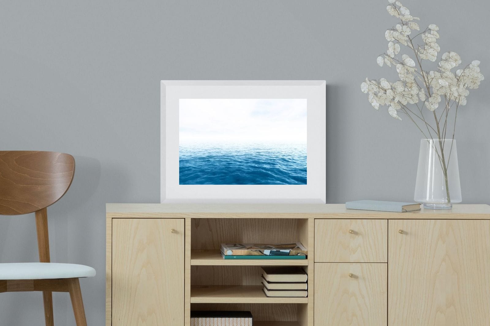 Endless Ocean-Wall_Art-60 x 45cm-Framed Print-White-Pixalot