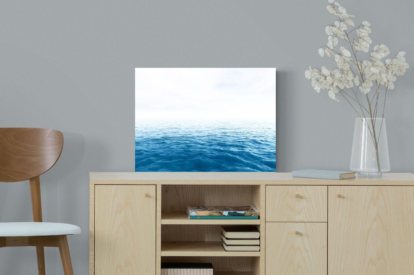 Endless Ocean-Wall_Art-60 x 45cm-Mounted Canvas-No Frame-Pixalot