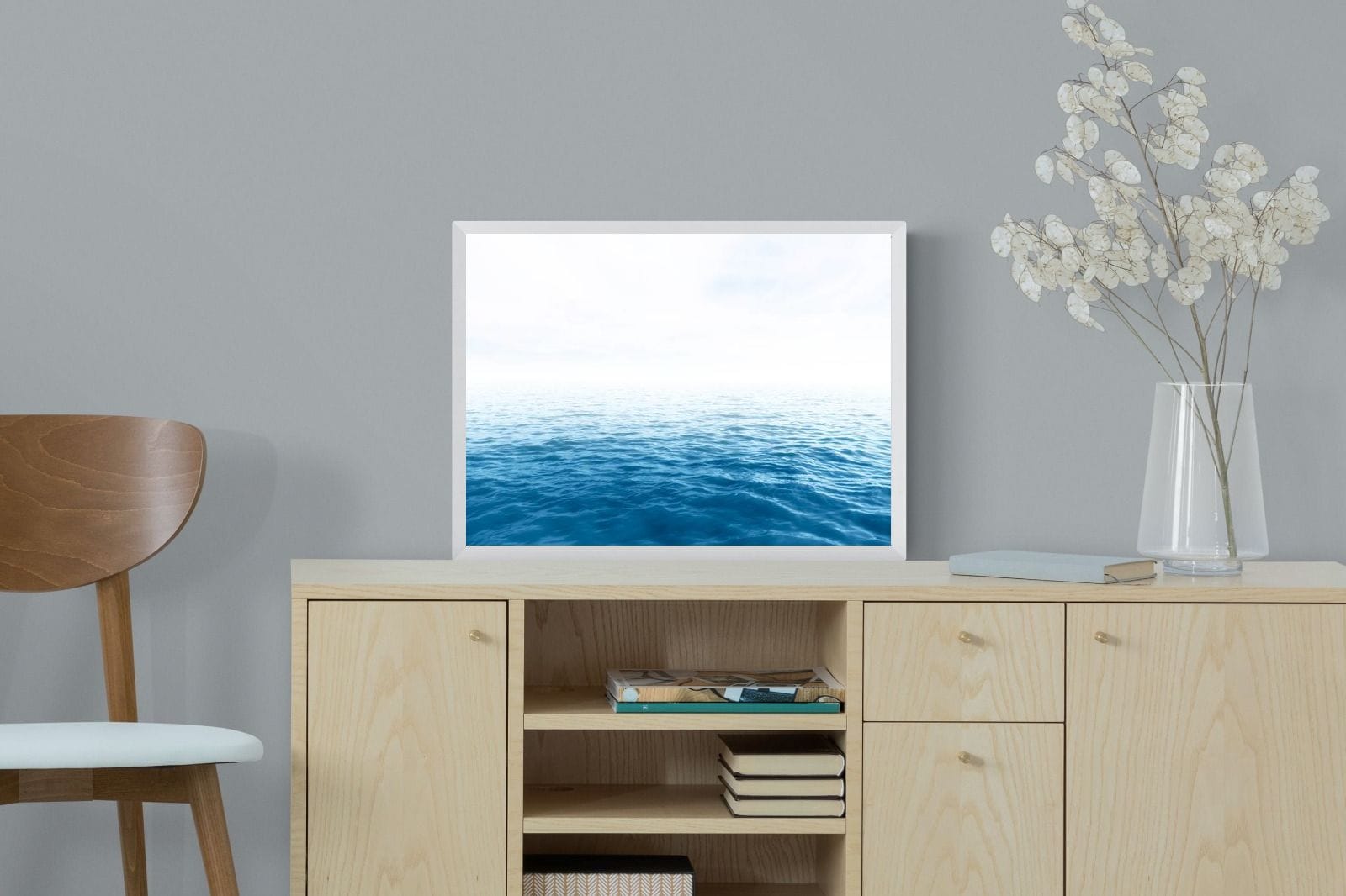 Endless Ocean-Wall_Art-60 x 45cm-Mounted Canvas-White-Pixalot