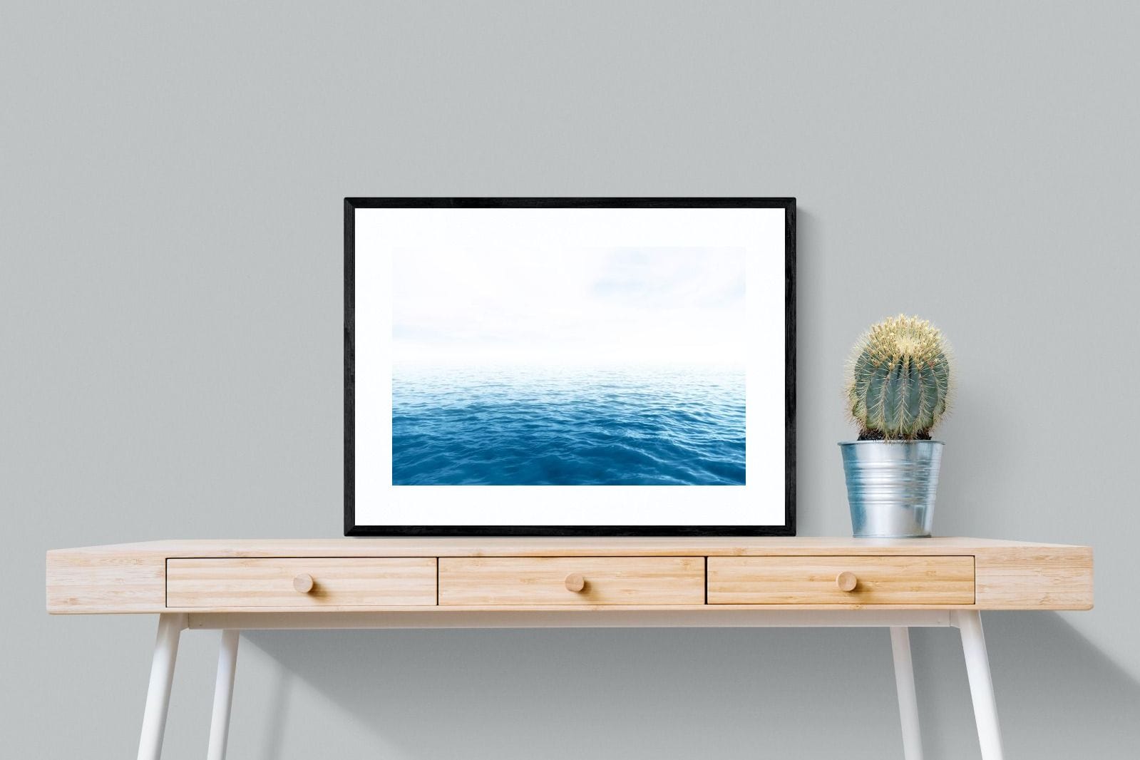 Endless Ocean-Wall_Art-80 x 60cm-Framed Print-Black-Pixalot