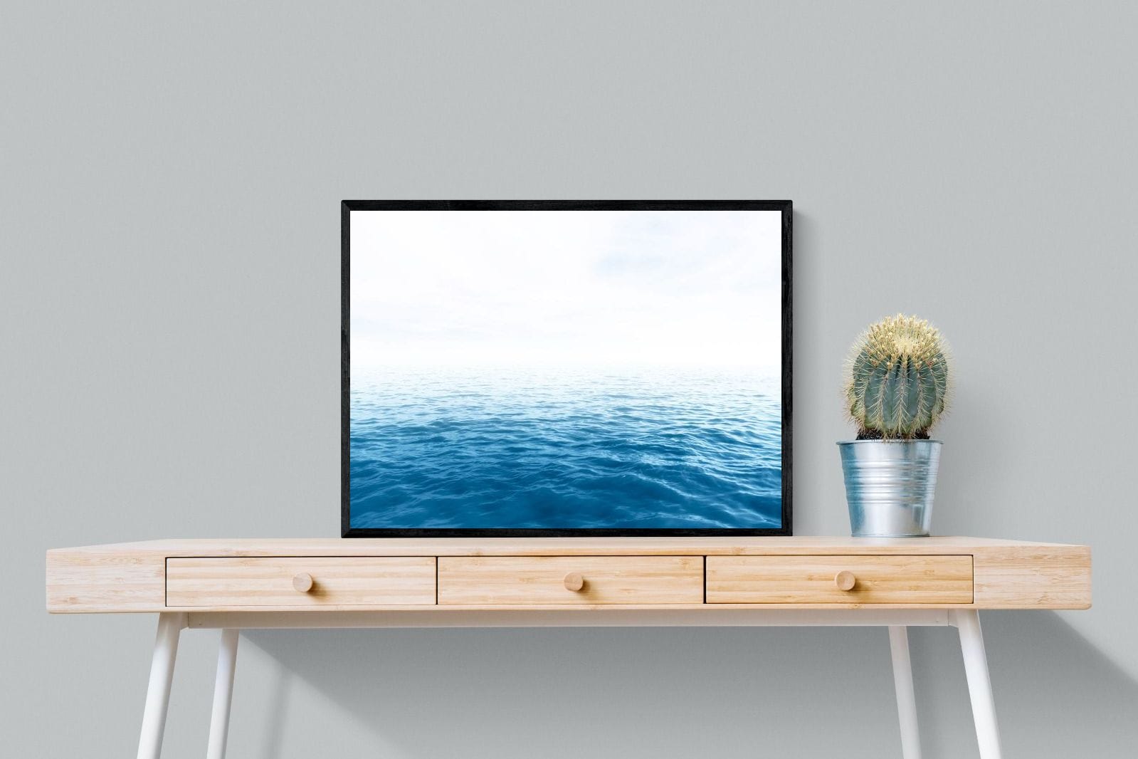 Endless Ocean-Wall_Art-80 x 60cm-Mounted Canvas-Black-Pixalot