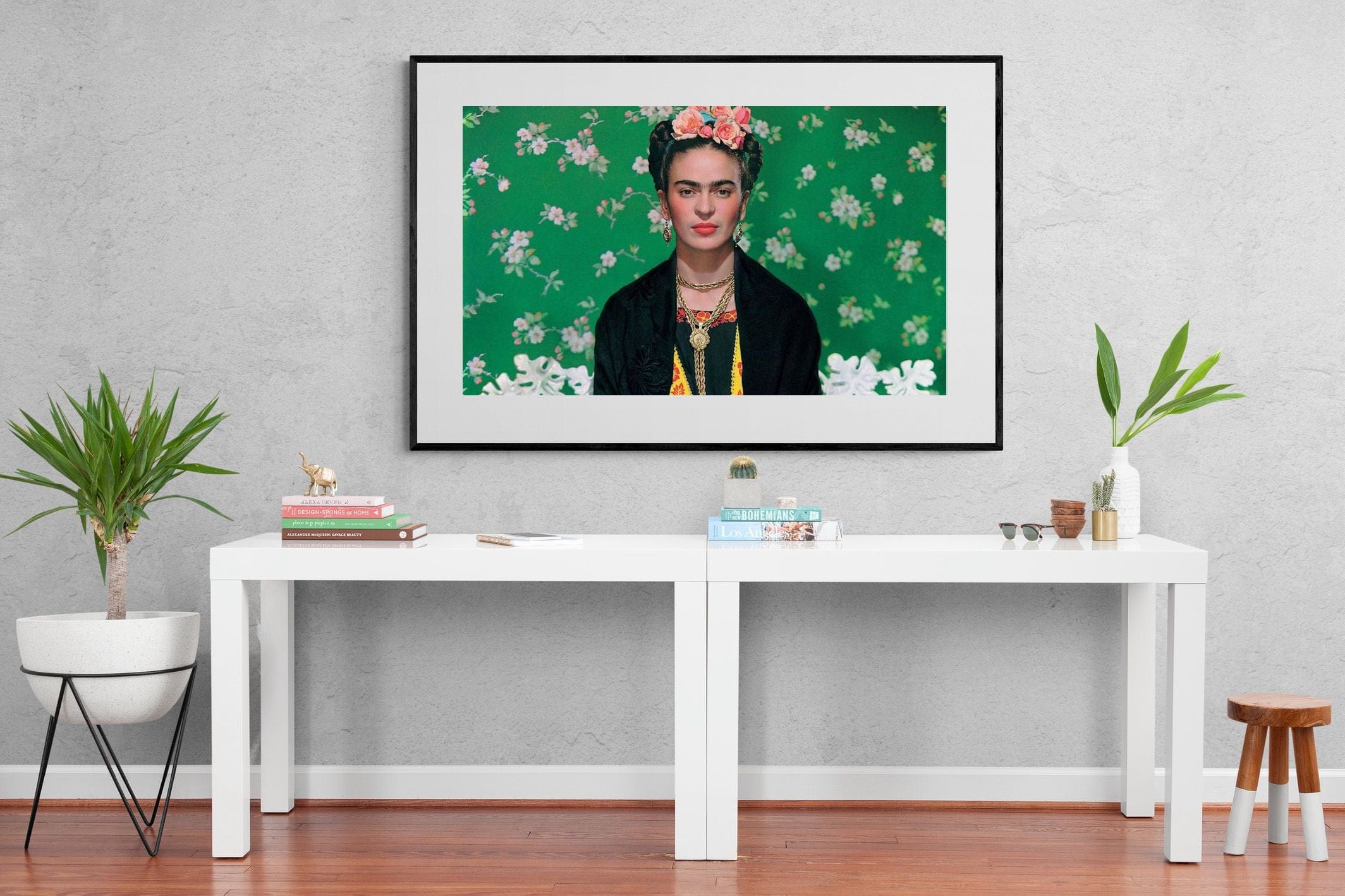Fabulous Frida-Wall_Art-150 x 100cm-Framed Print-Black-Pixalot