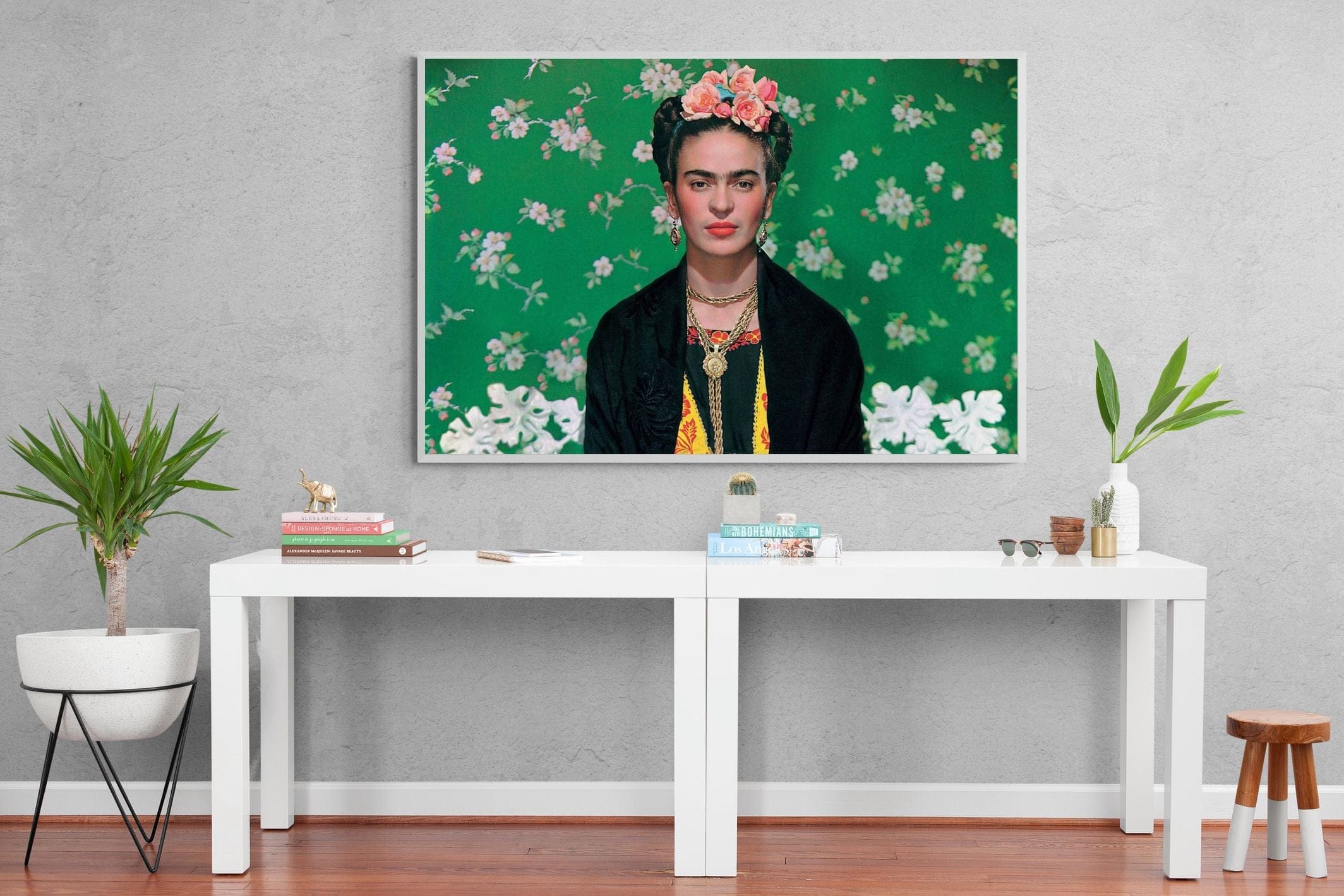 Fabulous Frida-Wall_Art-150 x 100cm-Mounted Canvas-White-Pixalot