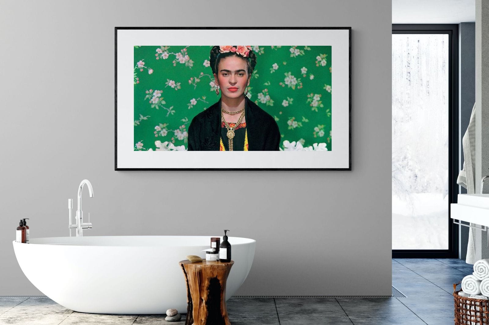 Fabulous Frida-Wall_Art-180 x 110cm-Framed Print-Black-Pixalot