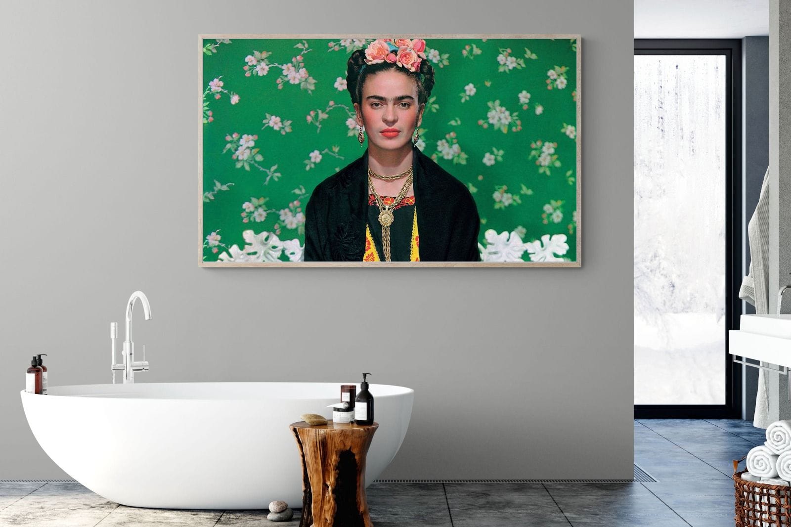 Fabulous Frida-Wall_Art-180 x 110cm-Mounted Canvas-Wood-Pixalot