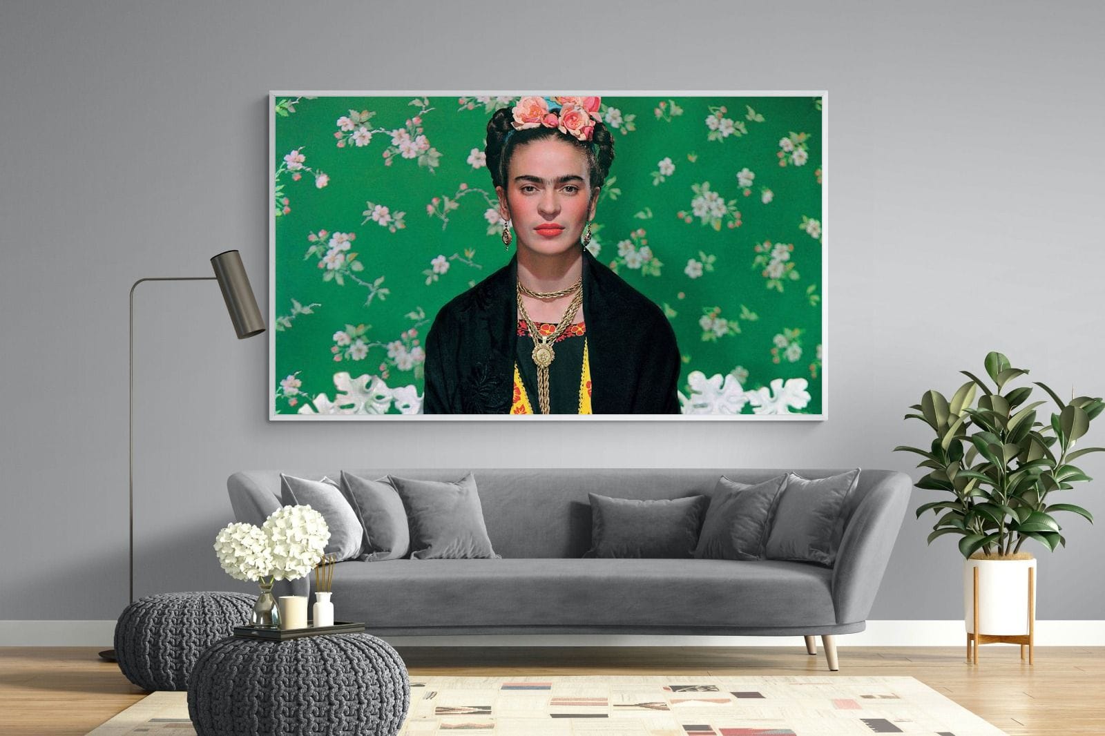 Fabulous Frida-Wall_Art-220 x 130cm-Mounted Canvas-White-Pixalot
