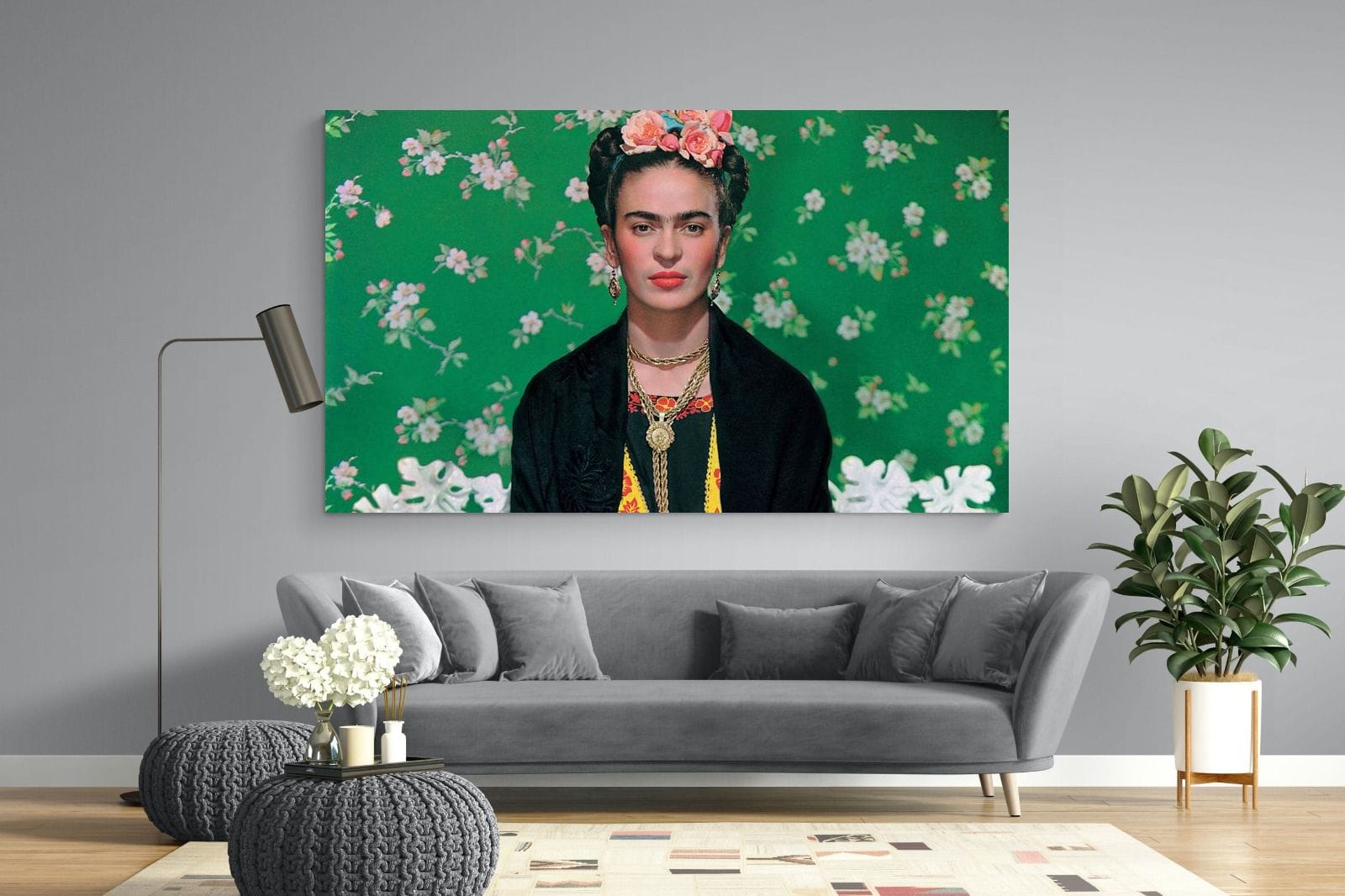 Fabulous Frida-Wall_Art-220 x 130cm-Mounted Canvas-No Frame-Pixalot