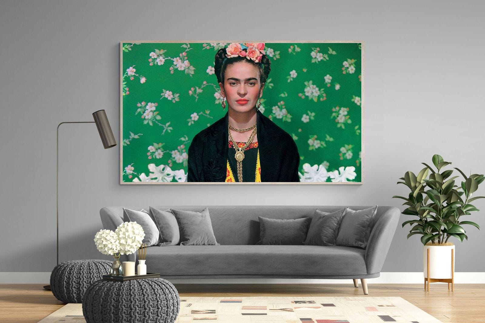 Fabulous Frida-Wall_Art-220 x 130cm-Mounted Canvas-Wood-Pixalot