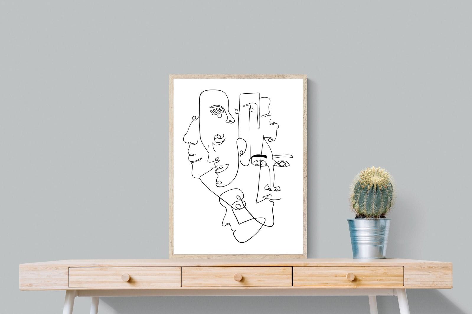 Face to Face-Wall_Art-60 x 80cm-Mounted Canvas-Wood-Pixalot