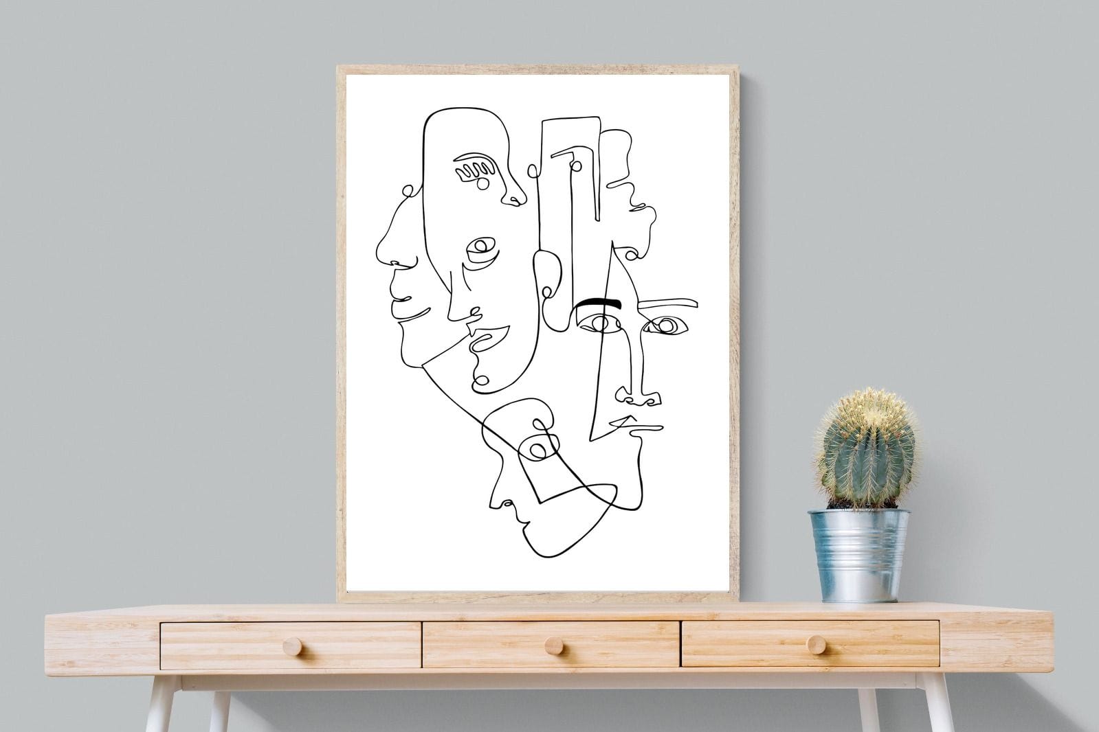 Face to Face-Wall_Art-75 x 100cm-Mounted Canvas-Wood-Pixalot