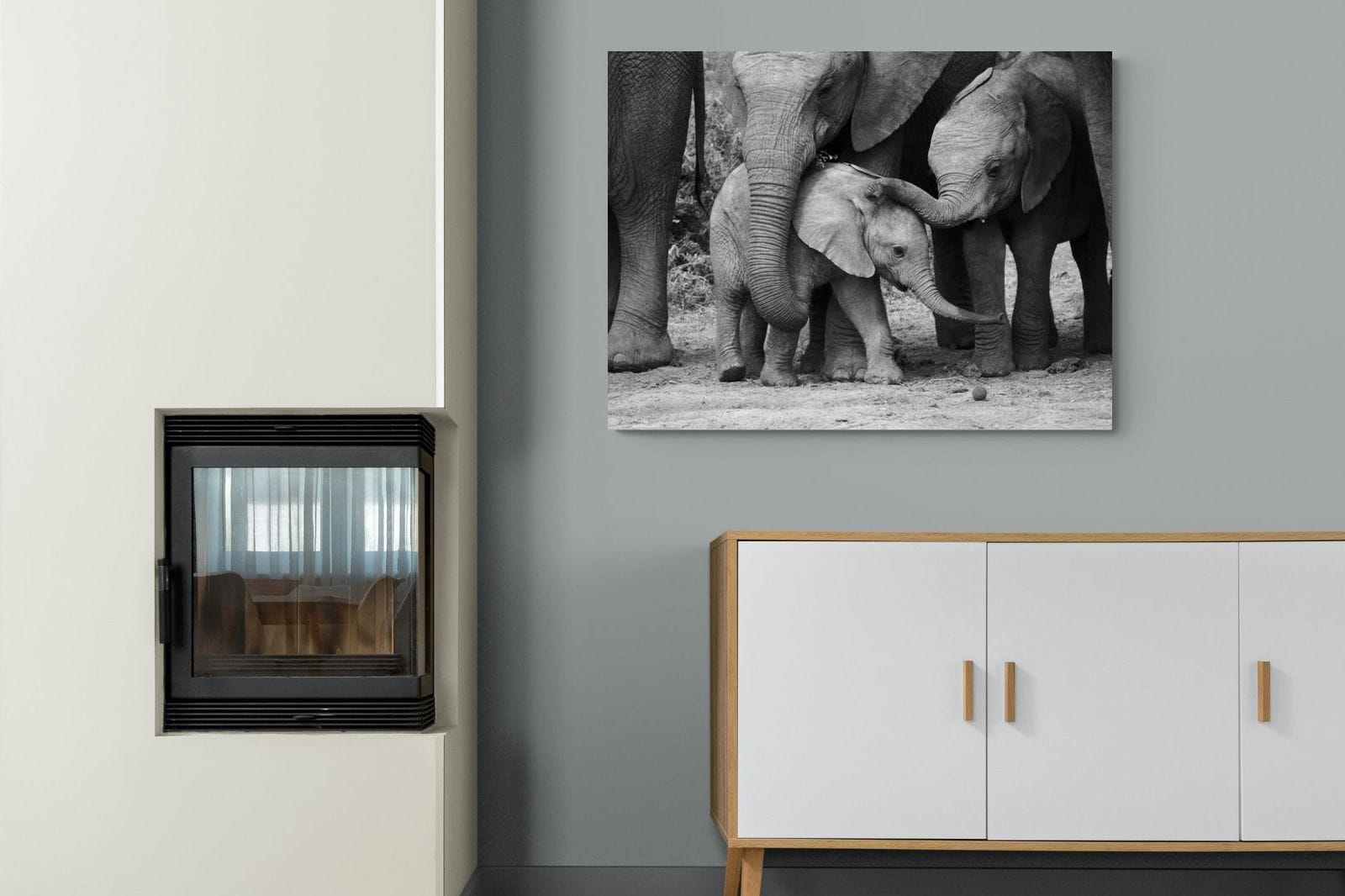 Family Ties-Wall_Art-100 x 75cm-Mounted Canvas-No Frame-Pixalot